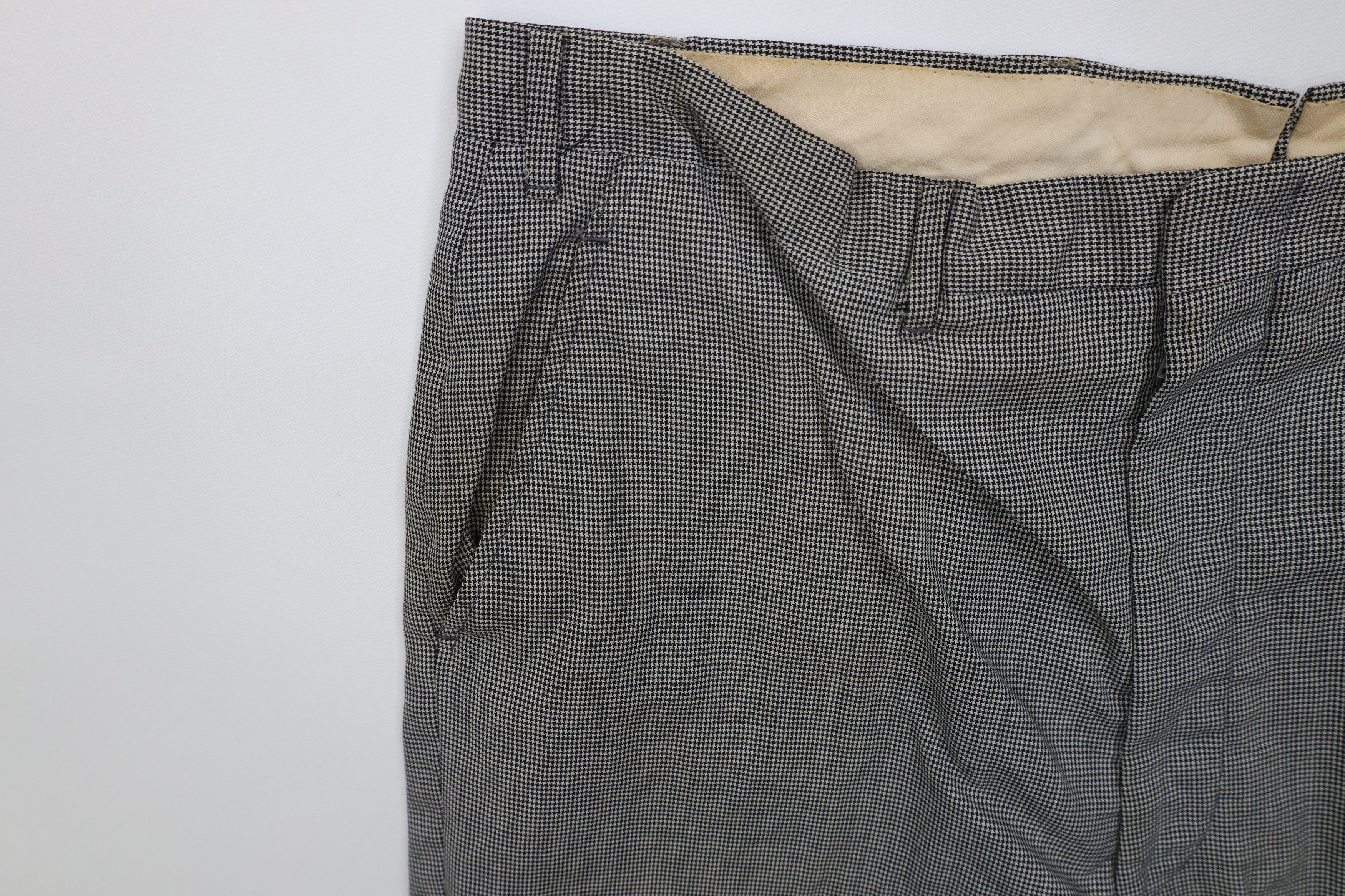 Vintage Vintage 50s Streetwear Wool Houndstooth Chino Pants USA Size US 36 / EU 52 - 7 Thumbnail