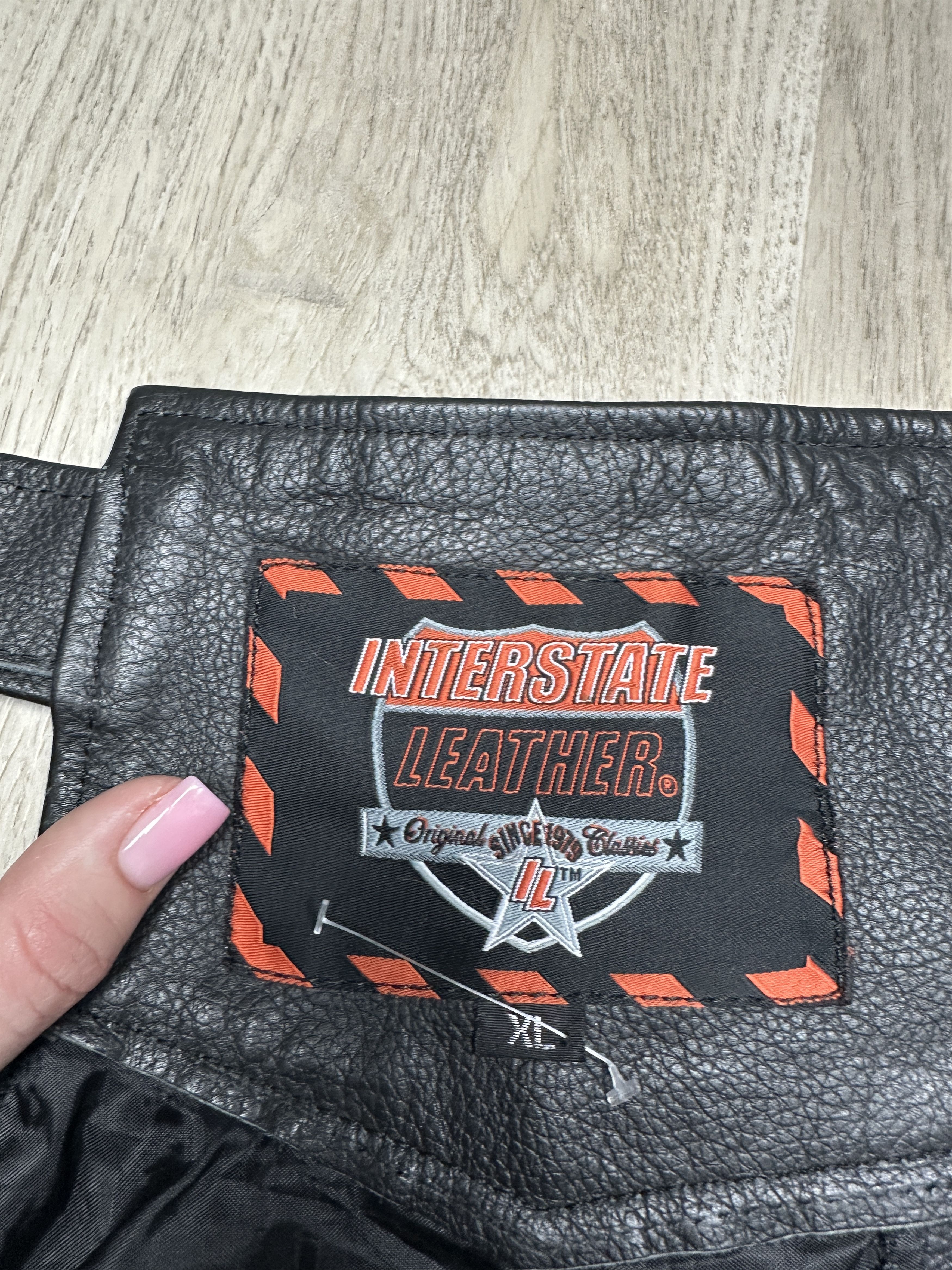 Genuine Leather Genuine Leather Chaps Interstate Moto Pants Biker Motorcycle Size US 36 / EU 52 - 4 Thumbnail