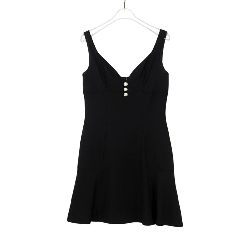 Vintage 1970s Vintage Union Made Black Dress Medium Size M / US 6-8 / IT 42-44 - 2 Thumbnail