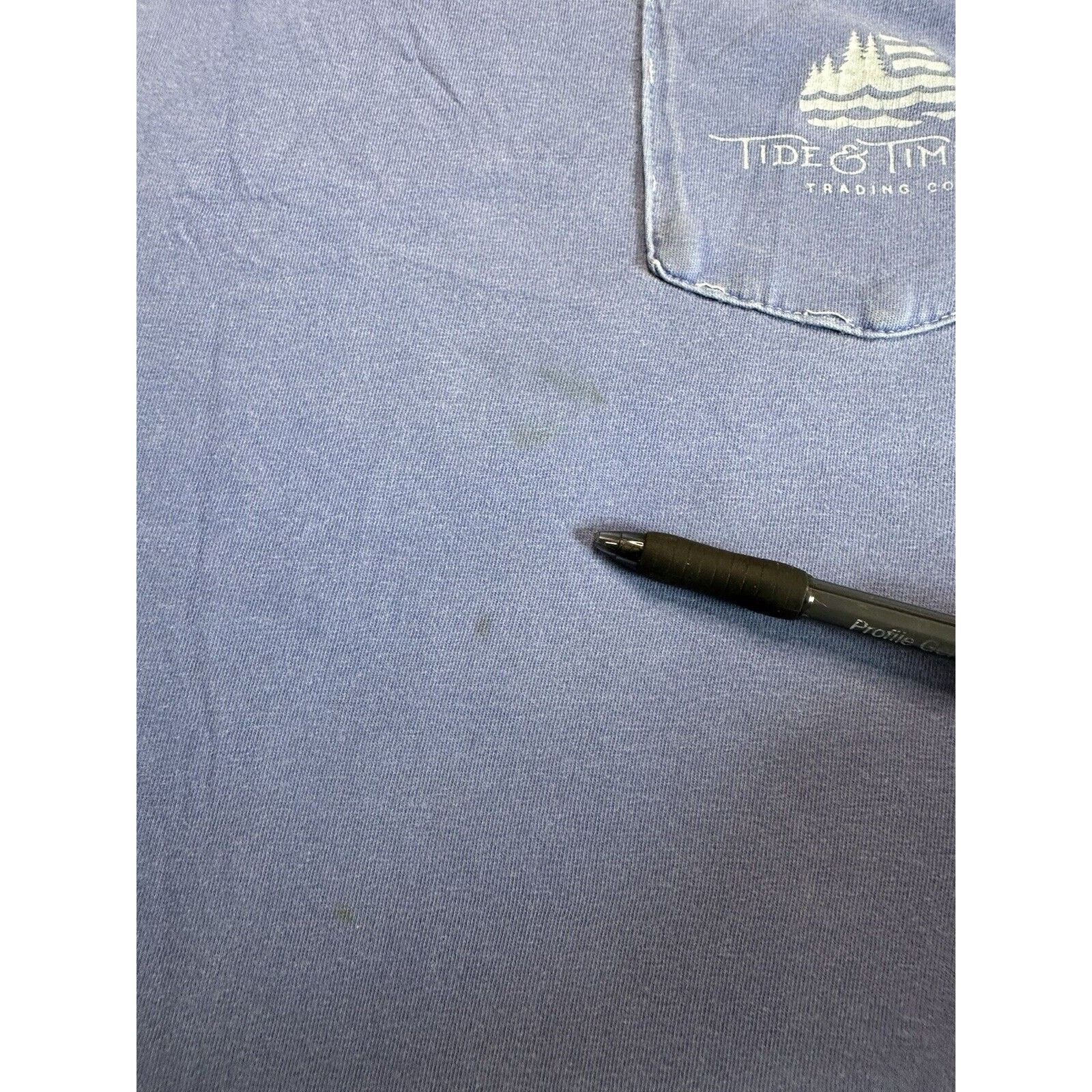 Other Tide & Timber Blue TShirt Black Dog Graphic Pocket XXL Size US XXL / EU 58 / 5 - 4 Thumbnail