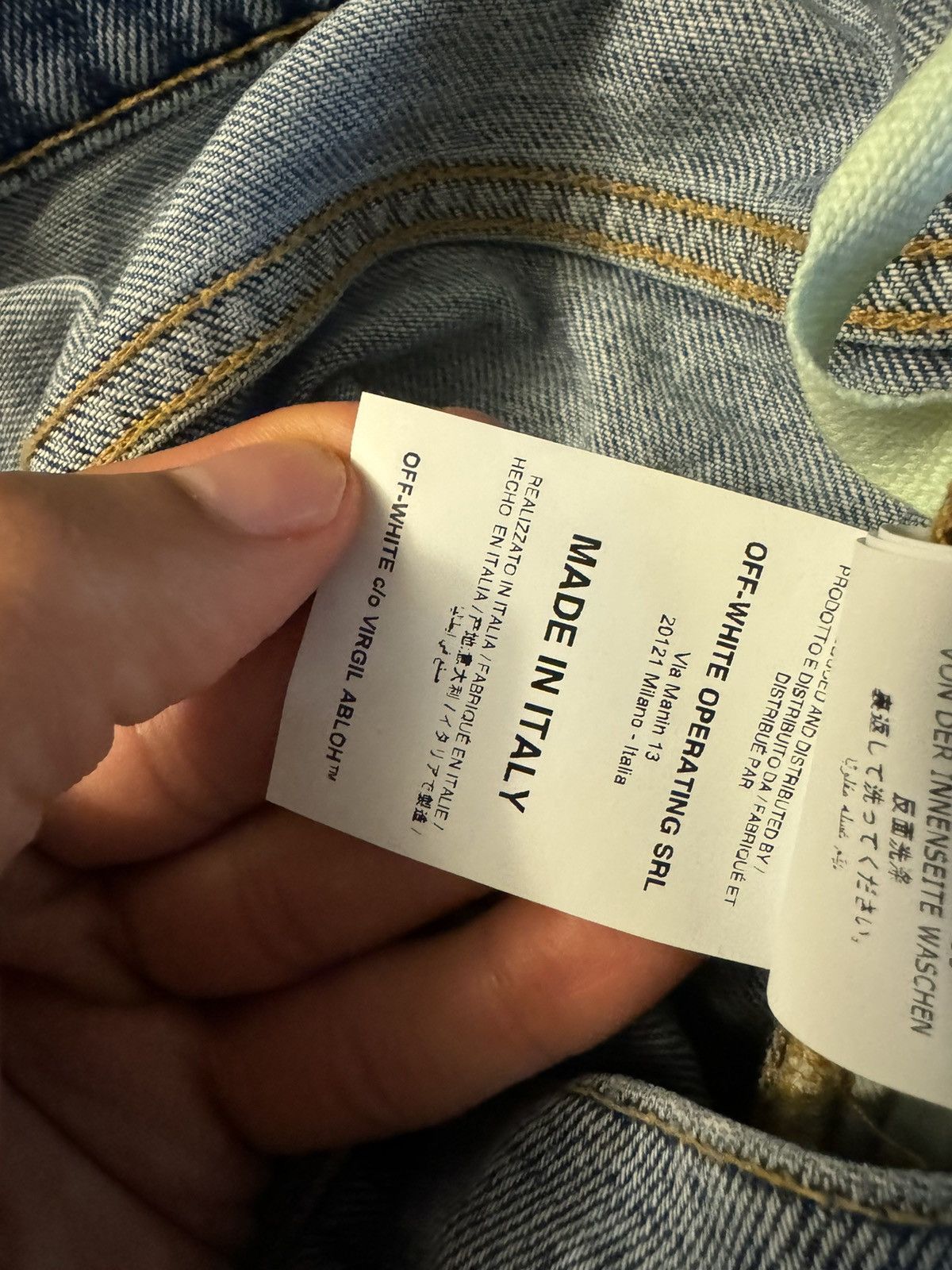 Off-White Off-White “SKINNY FIT” Jeans Size US 30 / EU 46 - 10 Thumbnail
