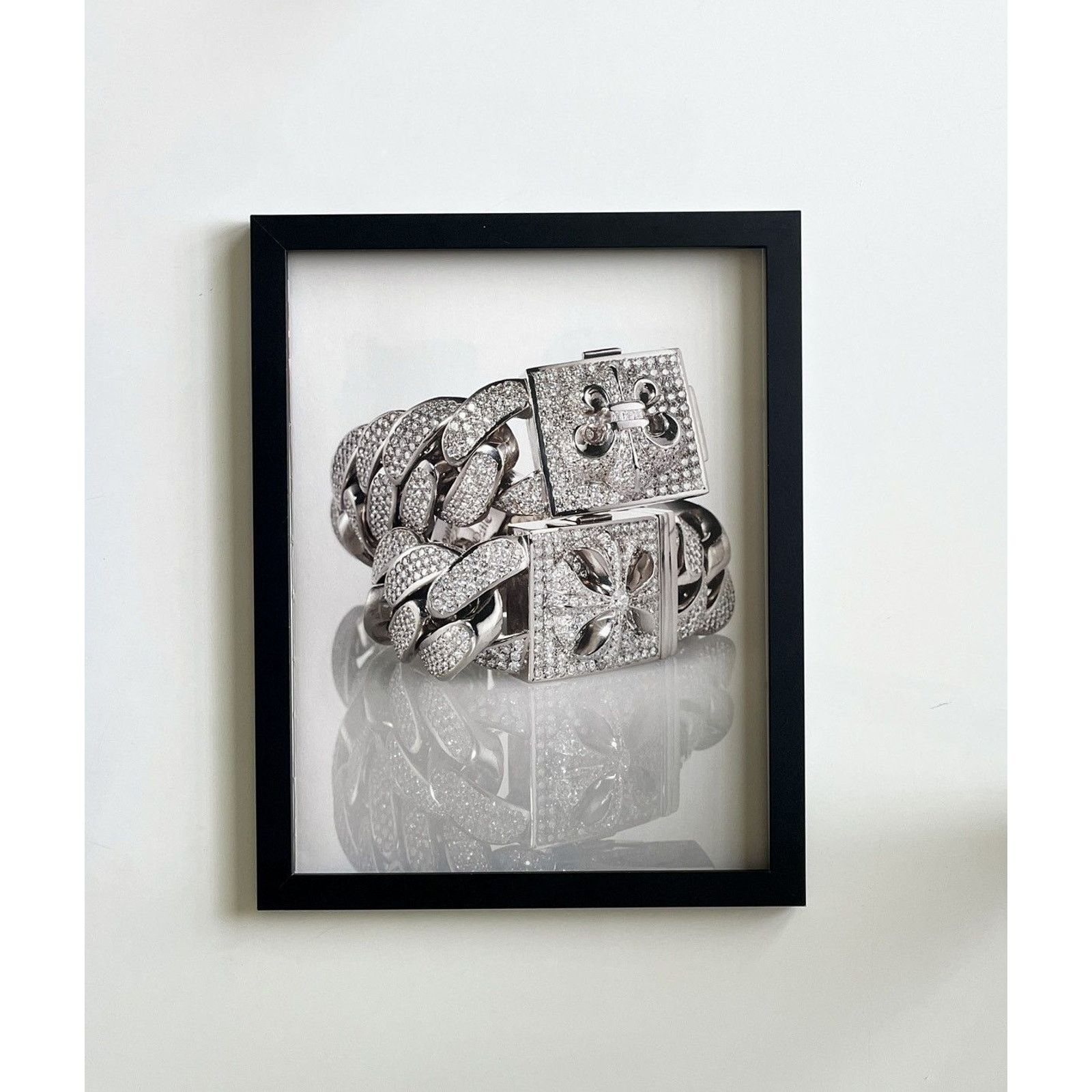 Chrome Hearts × Vintage Chrome Hearts chain photo Poster framed 9x11 Size ONE SIZE - 1 Thumbnail