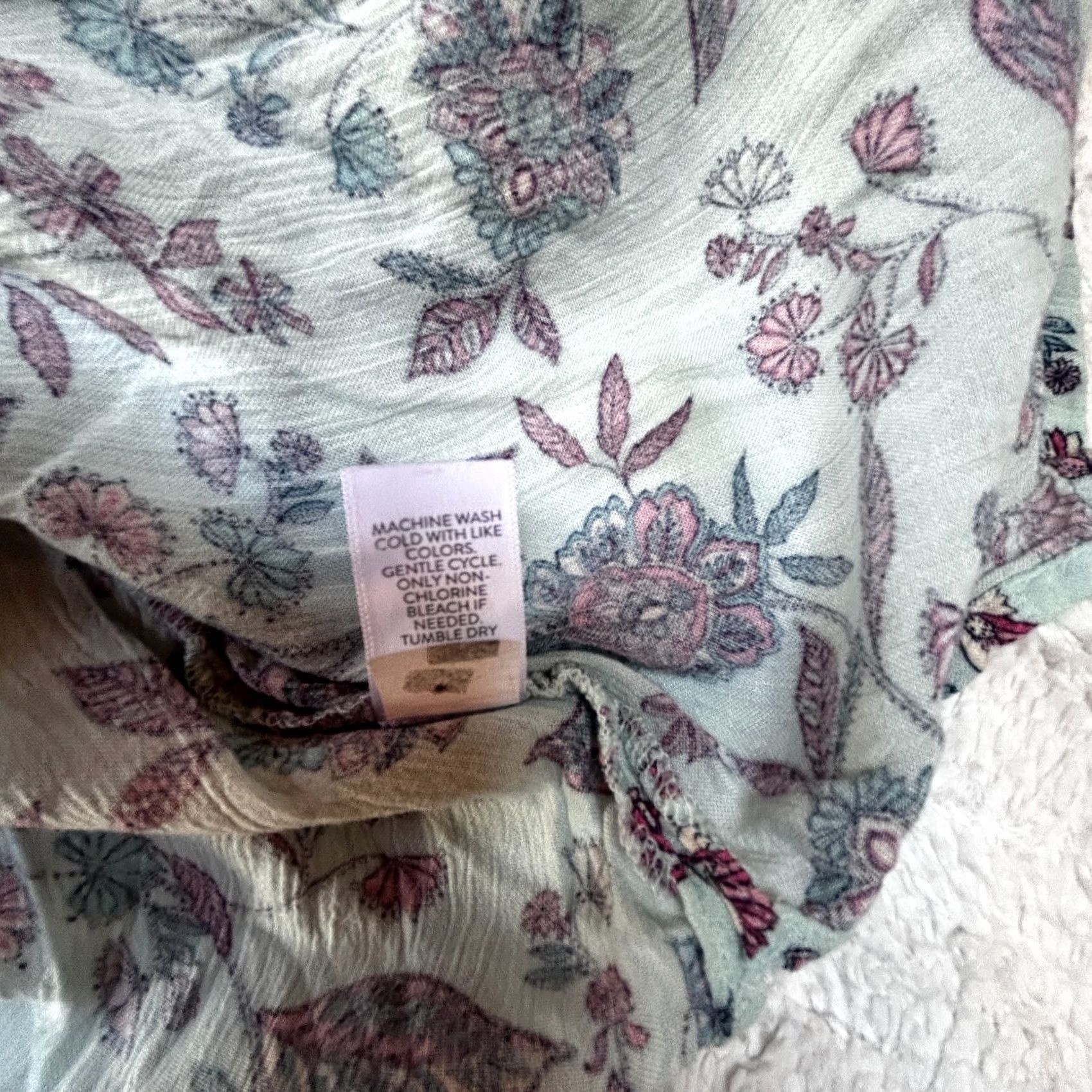J. Jill J.Jill Blouse 3/4 Sleeve Floral Print Tassel Tunic Top M Multicolor Womens Regular XS-XL Size M / US 6-8 / IT 42-44 - 5 Thumbnail