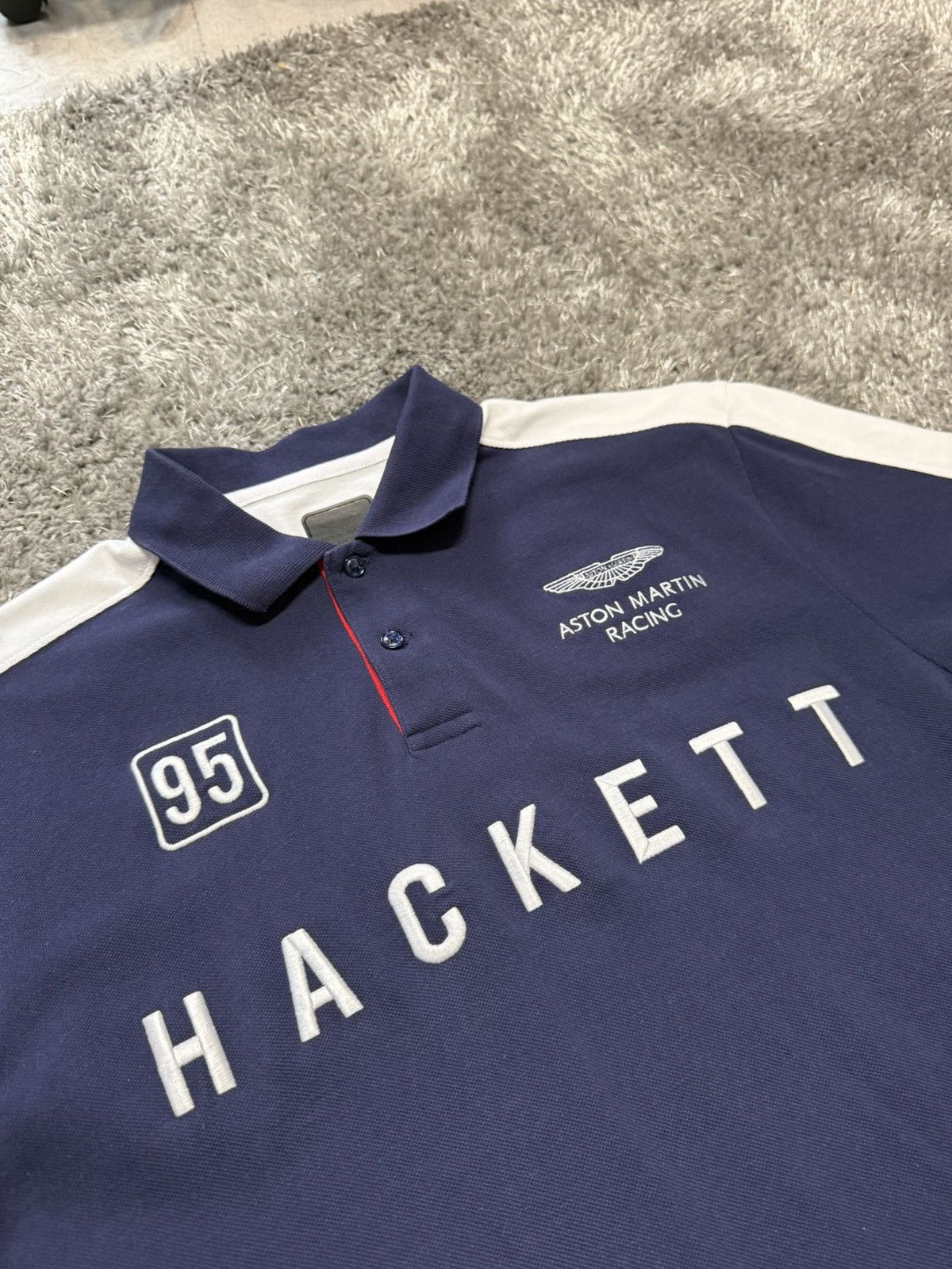 Hackett Vintage Polo Hackett T-shirts Aston Martin Racing 95 Car Size US L / EU 52-54 / 3 - 2 Thumbnail