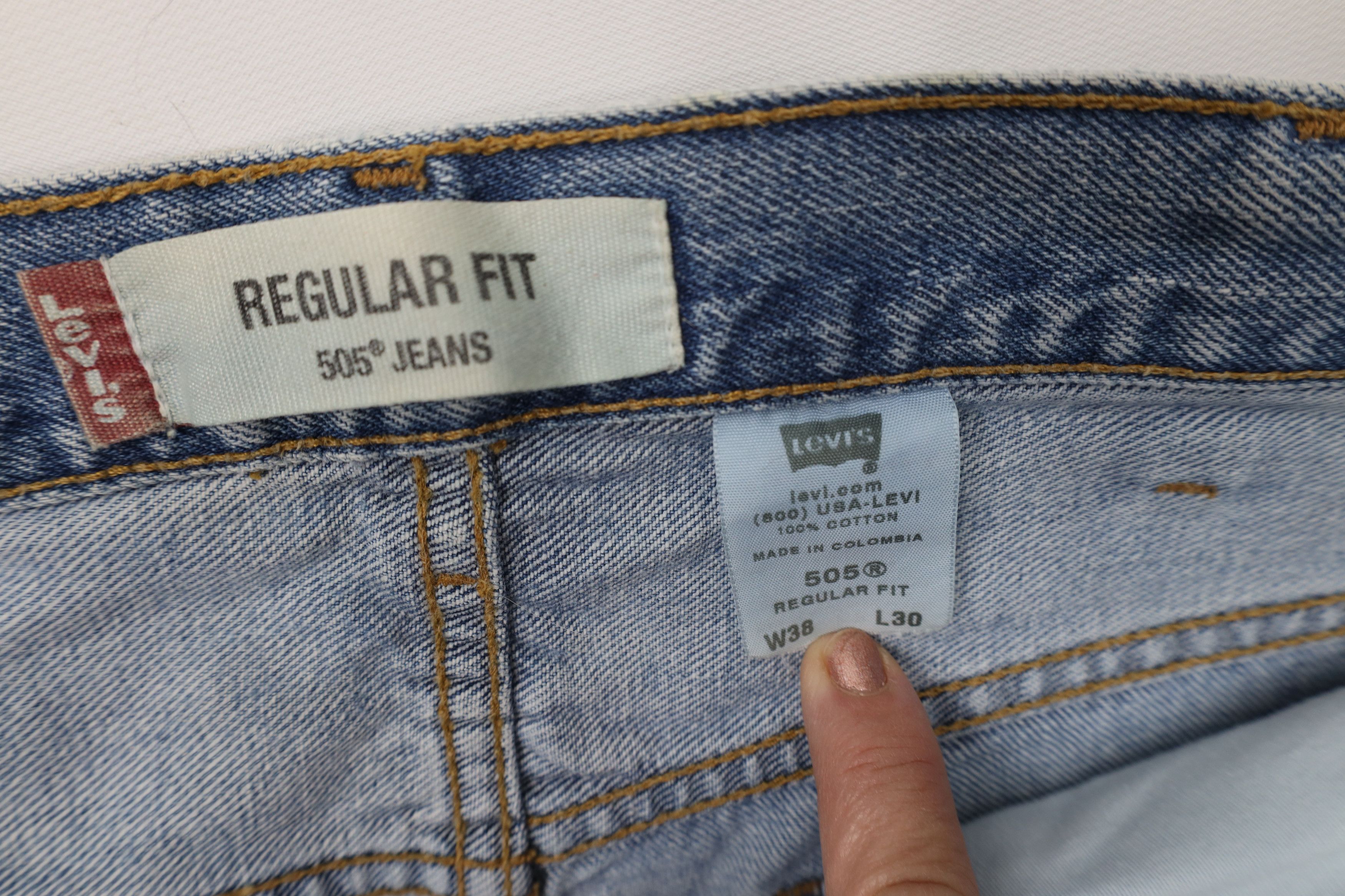 Levi's Vintage Y2K 2003 Levis 505 Regular Straight Leg Denim Jeans Size US 38 / EU 54 - 8 Thumbnail