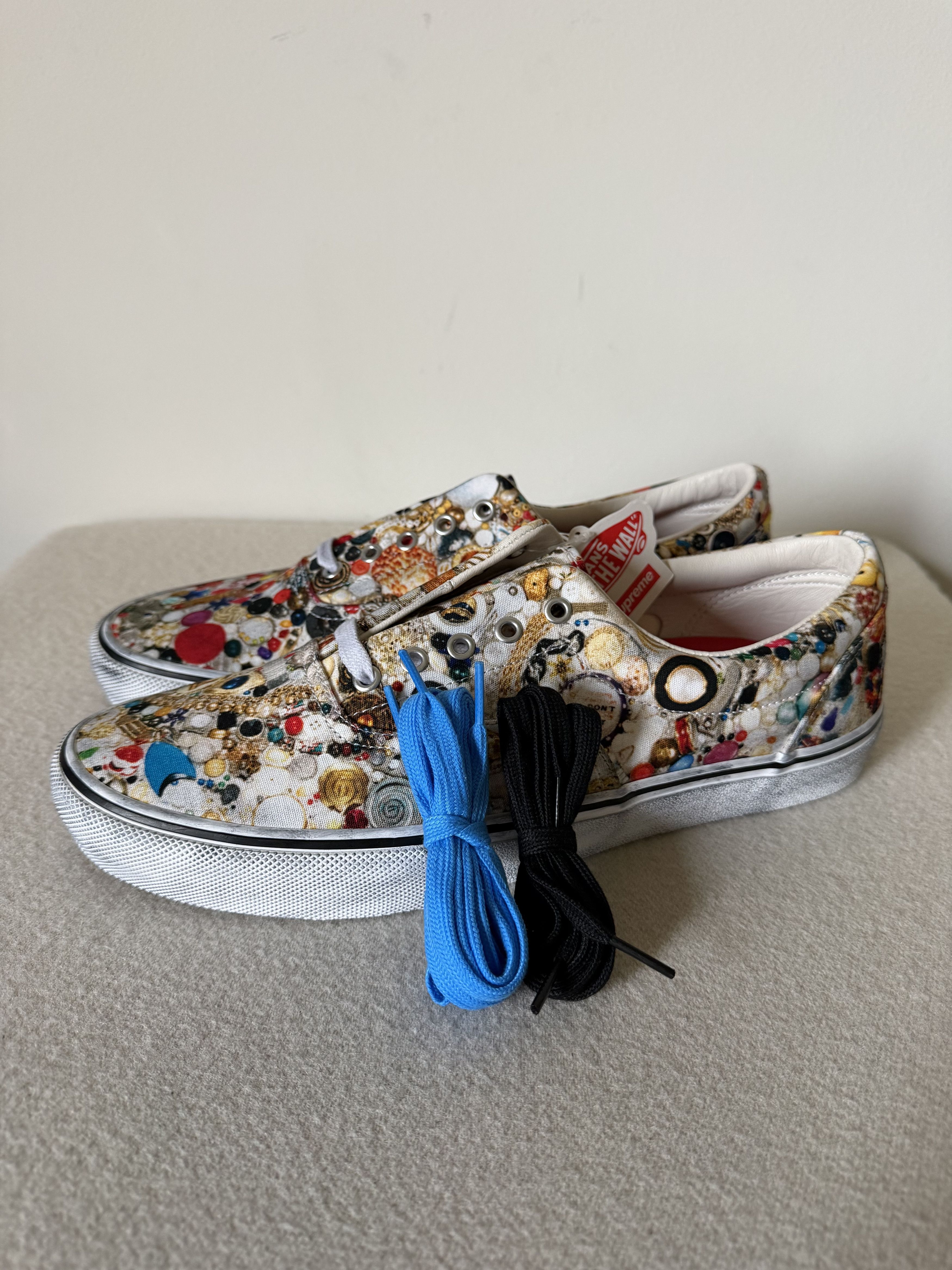 Supreme × Vans Supreme Vans Skate Era Mike Kelley in White Size US 13 / EU 46 - 7 Thumbnail