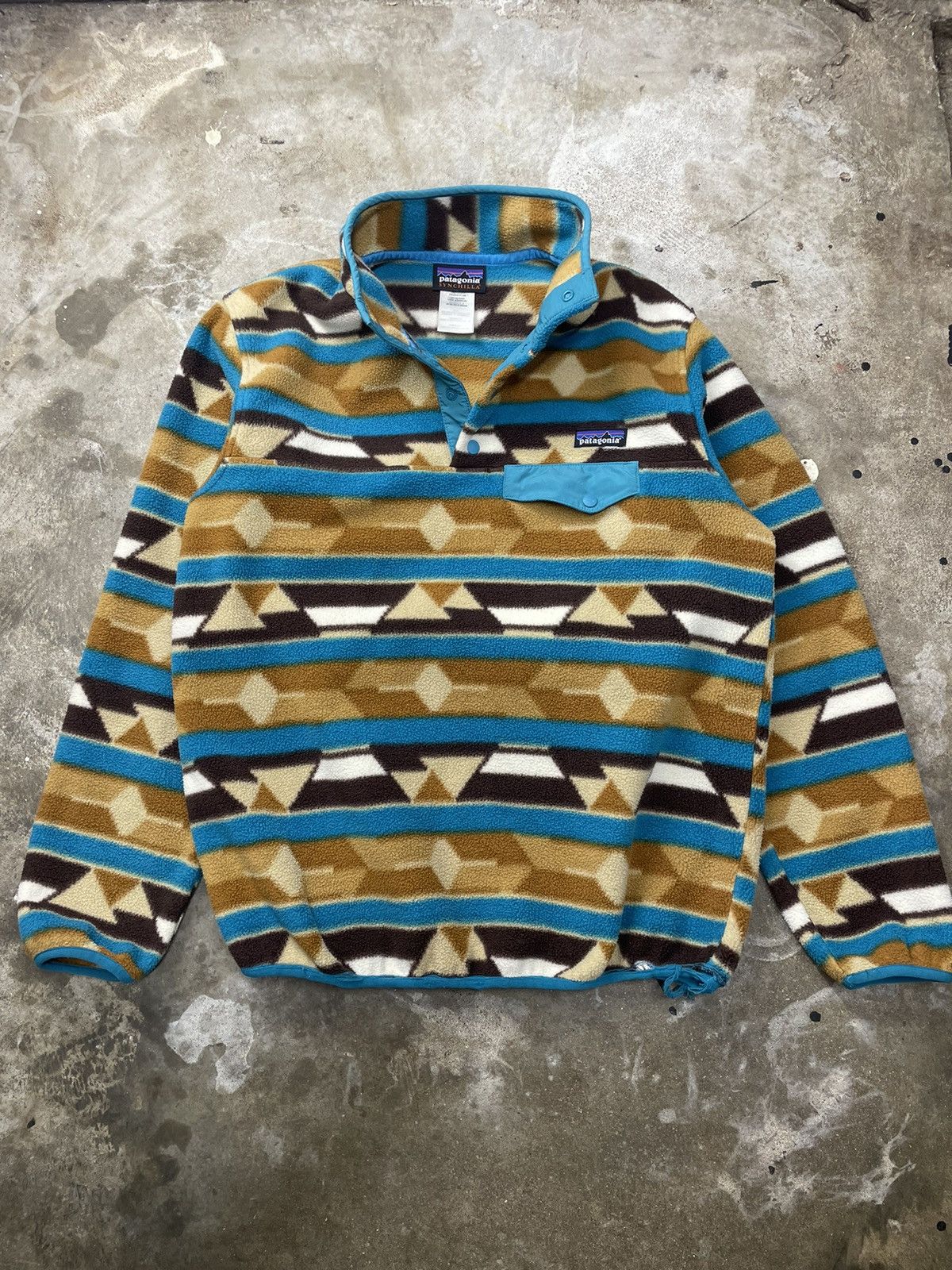 Patagonia Streetwear Patagonia Aztec Snap T fleece sweatshirt Grailed