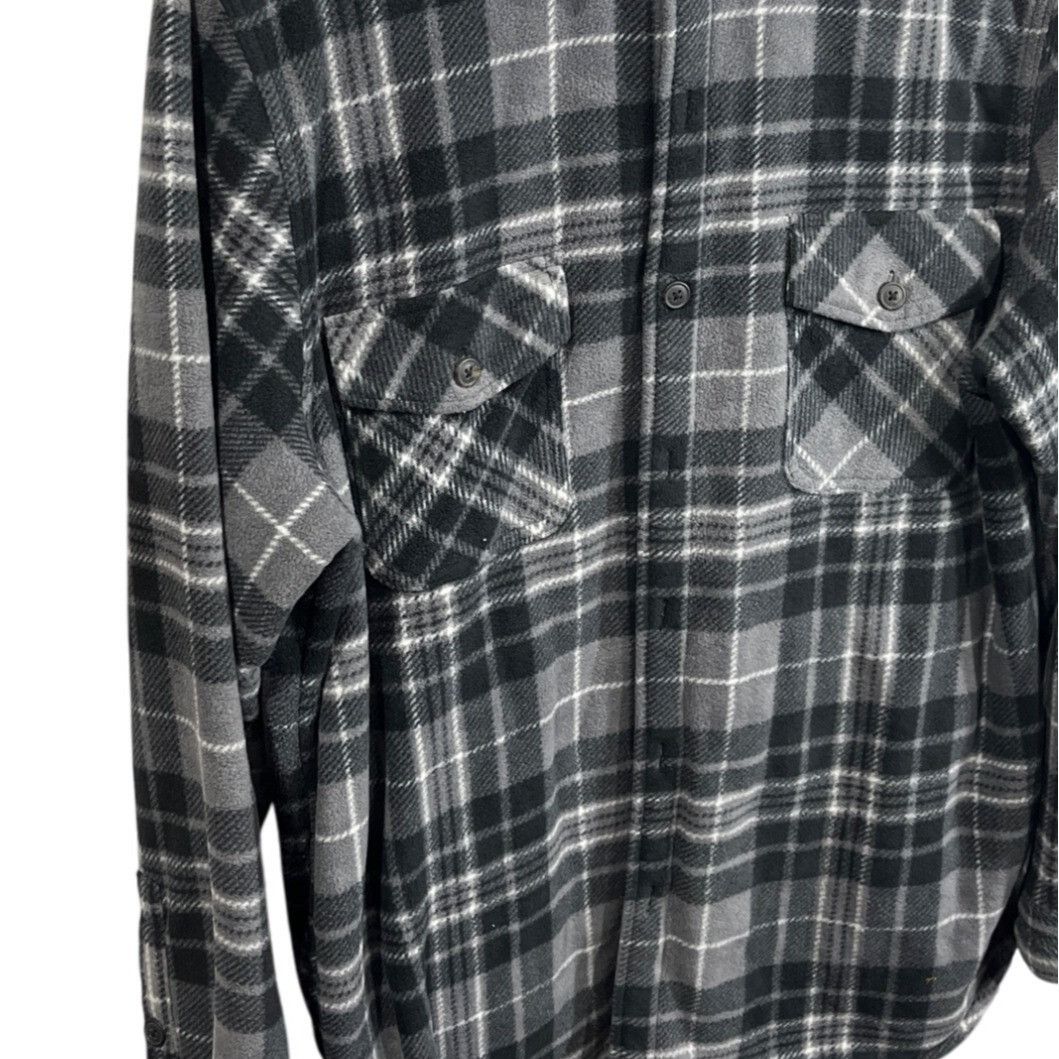 Other Freedom Foundry Mens XL Black & Gray Plaid Fleece Shirt Jack Size US XL / EU 56 / 4 - 8 Thumbnail
