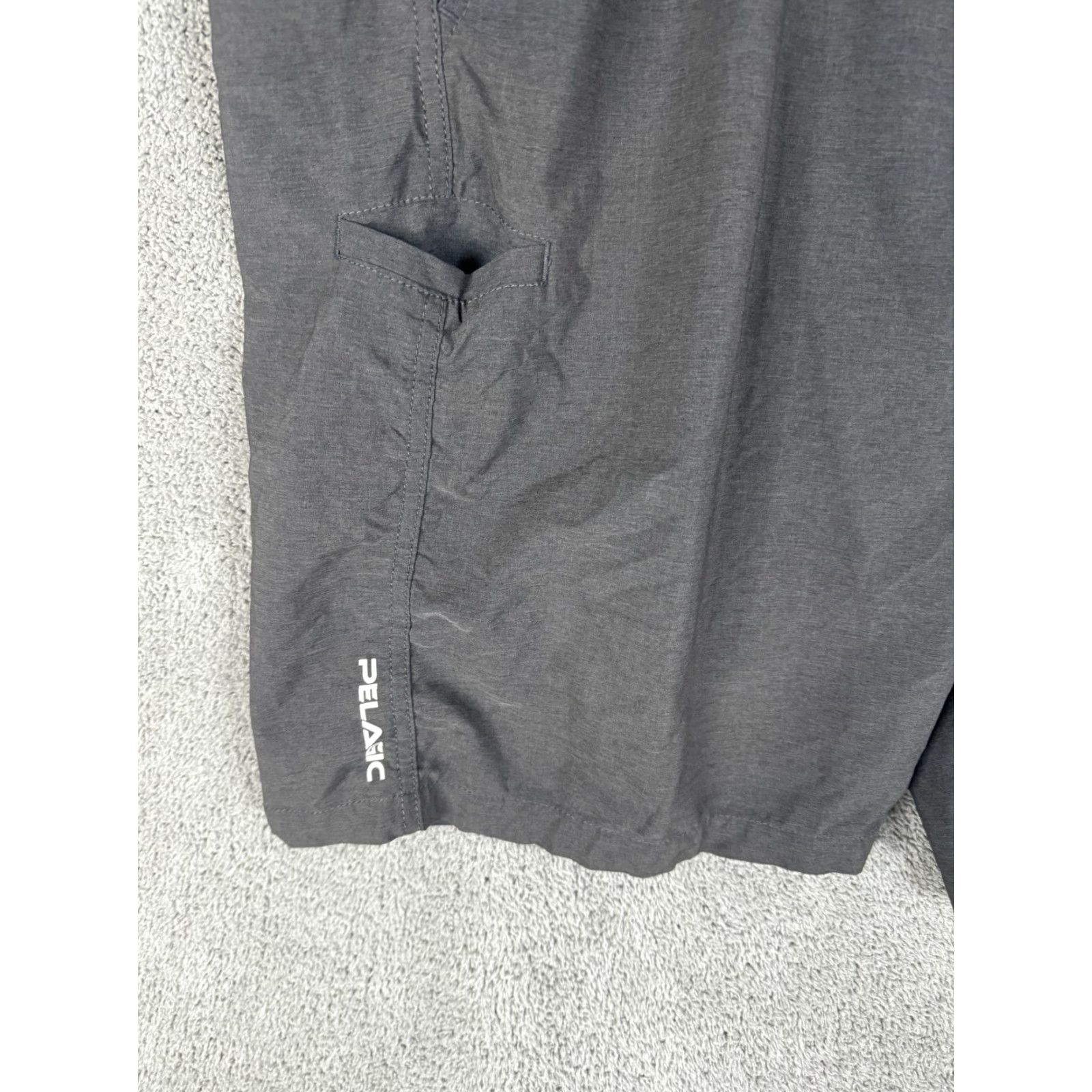 Vintage Pelagic Mens Shorts 40 Gray Quick Dry Stretch Hybrid Walkshort UPF Inseam 10 in Pockets Cargo Casual Travel Marine Nautical Beach Outdoor Sports Size US 40 / EU 56 - 4 Thumbnail