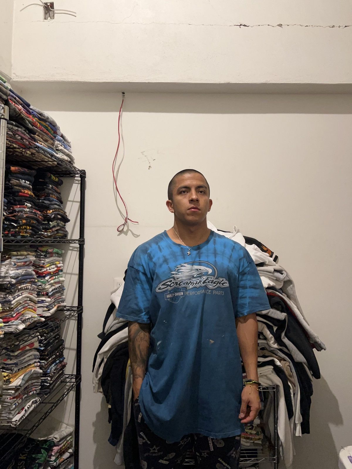 Harley Davidson 3XL H-D Screaming Eagle Charlotte NC Tie Dye Tee Size US XXL / EU 58 / 5 - 3 Thumbnail