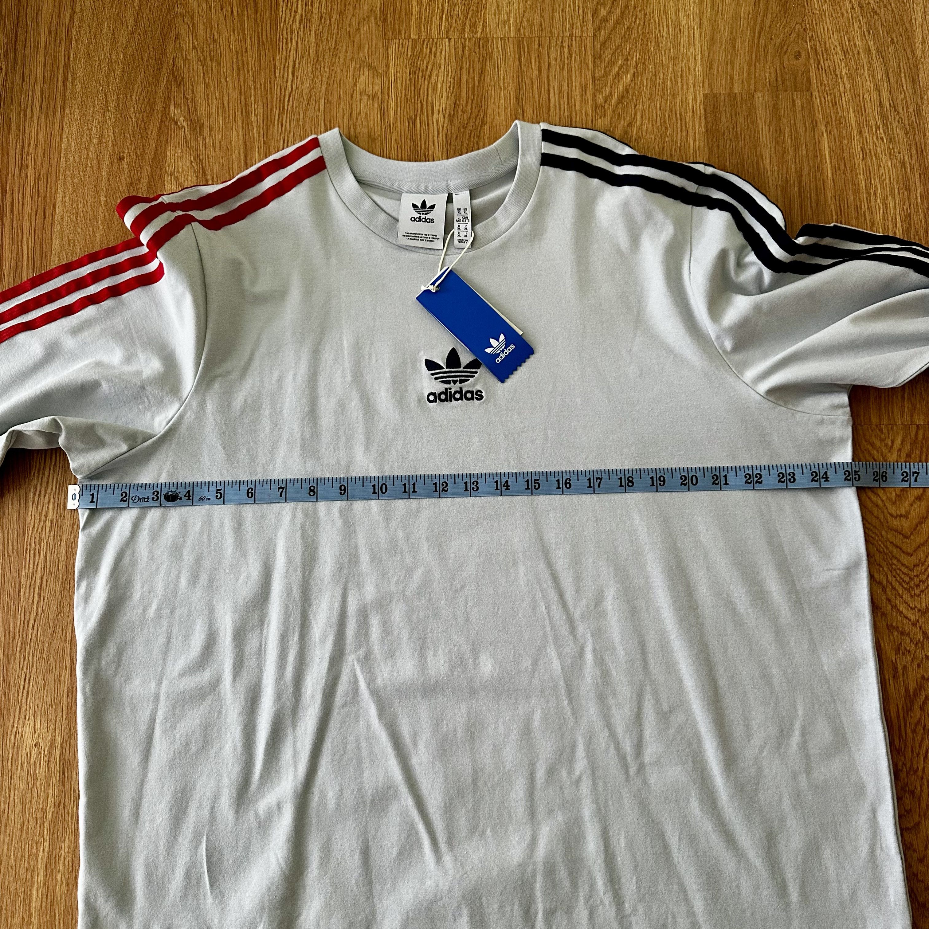 Adidas Adidas Long Sleeve Stripe Tee Grey XL Size US XL / EU 56 / 4 - 4 Thumbnail