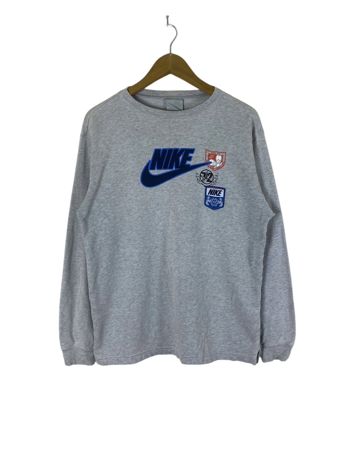 Nike × Vintage Vintage Nike Big Spellout Sweatshirt Size US L / EU 52-54 / 3 - 1 Thumbnail