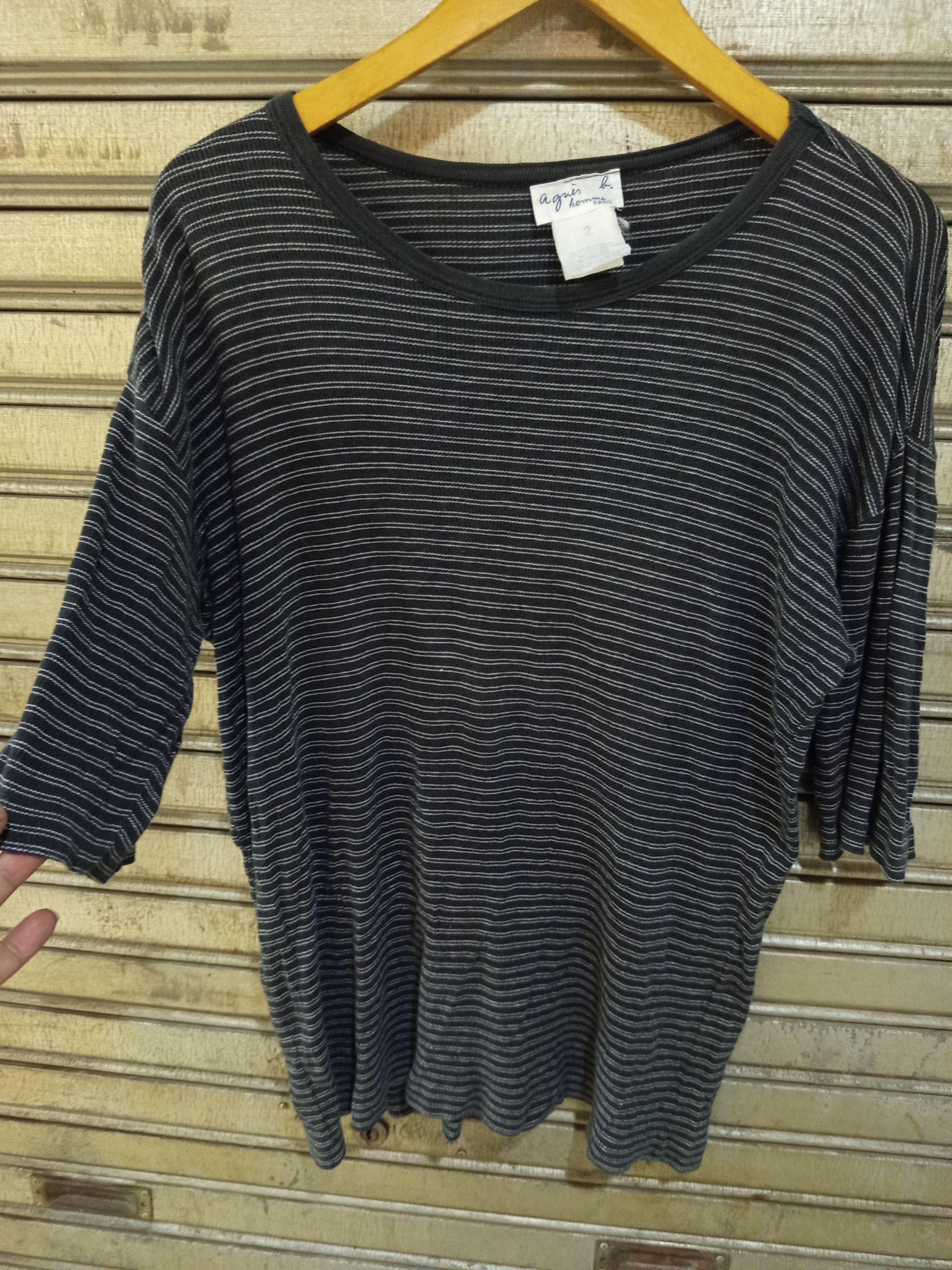 agnes b. Agnes b. Homme Thin Stripe Tee Size US M / EU 48-50 / 2 - 4 Thumbnail
