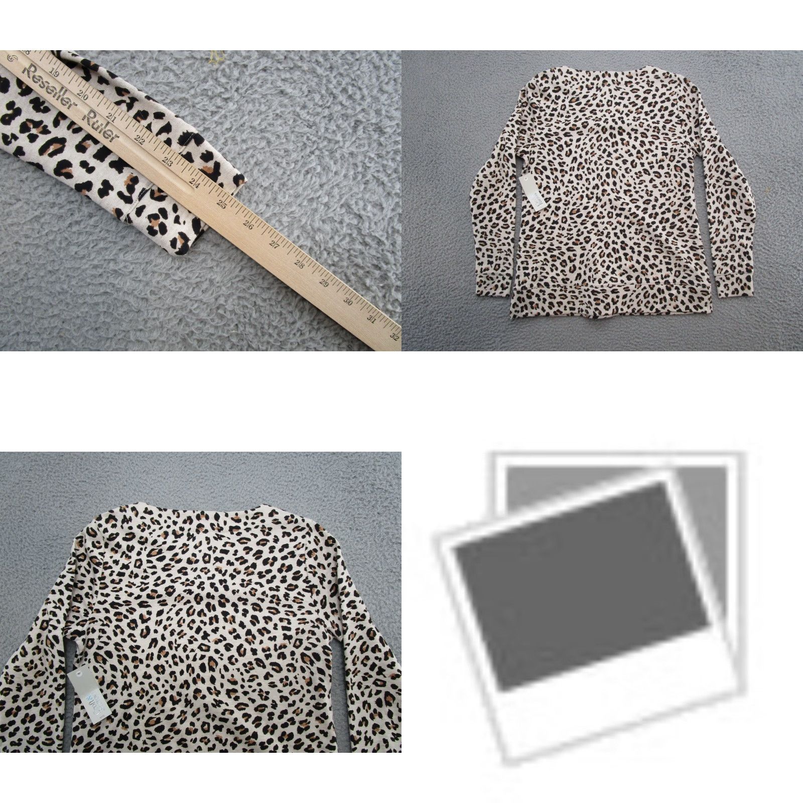 Croft & Barrow Croft & Barrow Women's Sweater Leopard Print Extra Soft NEW PXS Petite Size XS / US 0-2 / IT 36-38 - 8 Thumbnail
