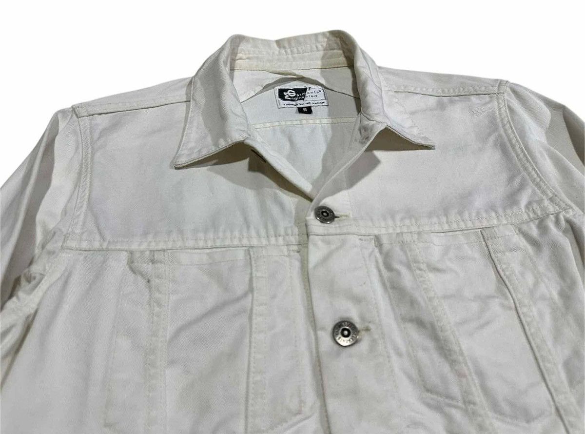 Engineered Garments × Needles × Nepenthes 🔥Vintage Engineered Garments White Denim Trucker Jacket Size US S / EU 44-46 / 1 - 6 Thumbnail