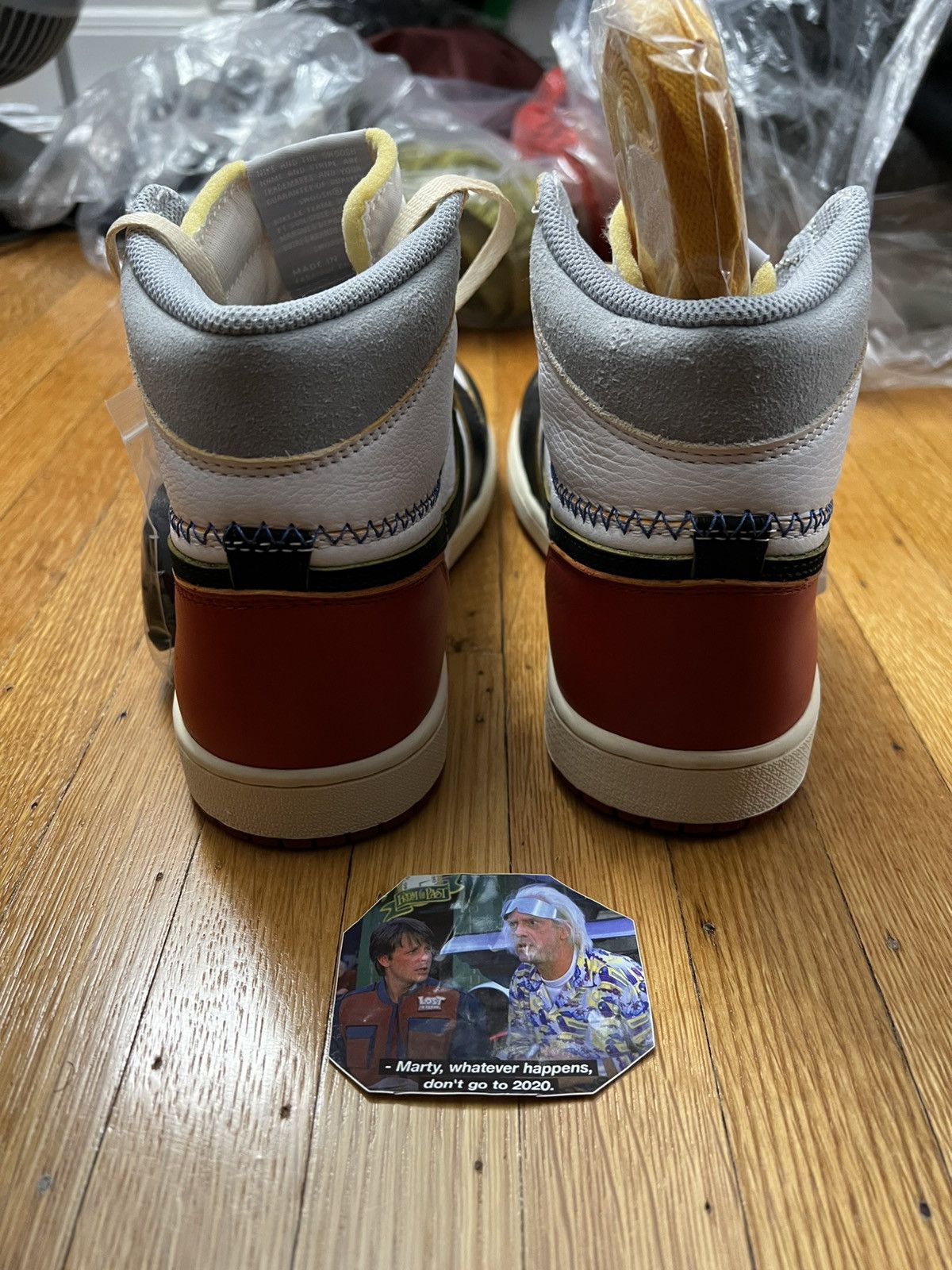 Jordan Brand × Union LA Jordan 1 Retro High Union Los Angeles Black Toe Size US 10 / EU 43 - 7 Thumbnail