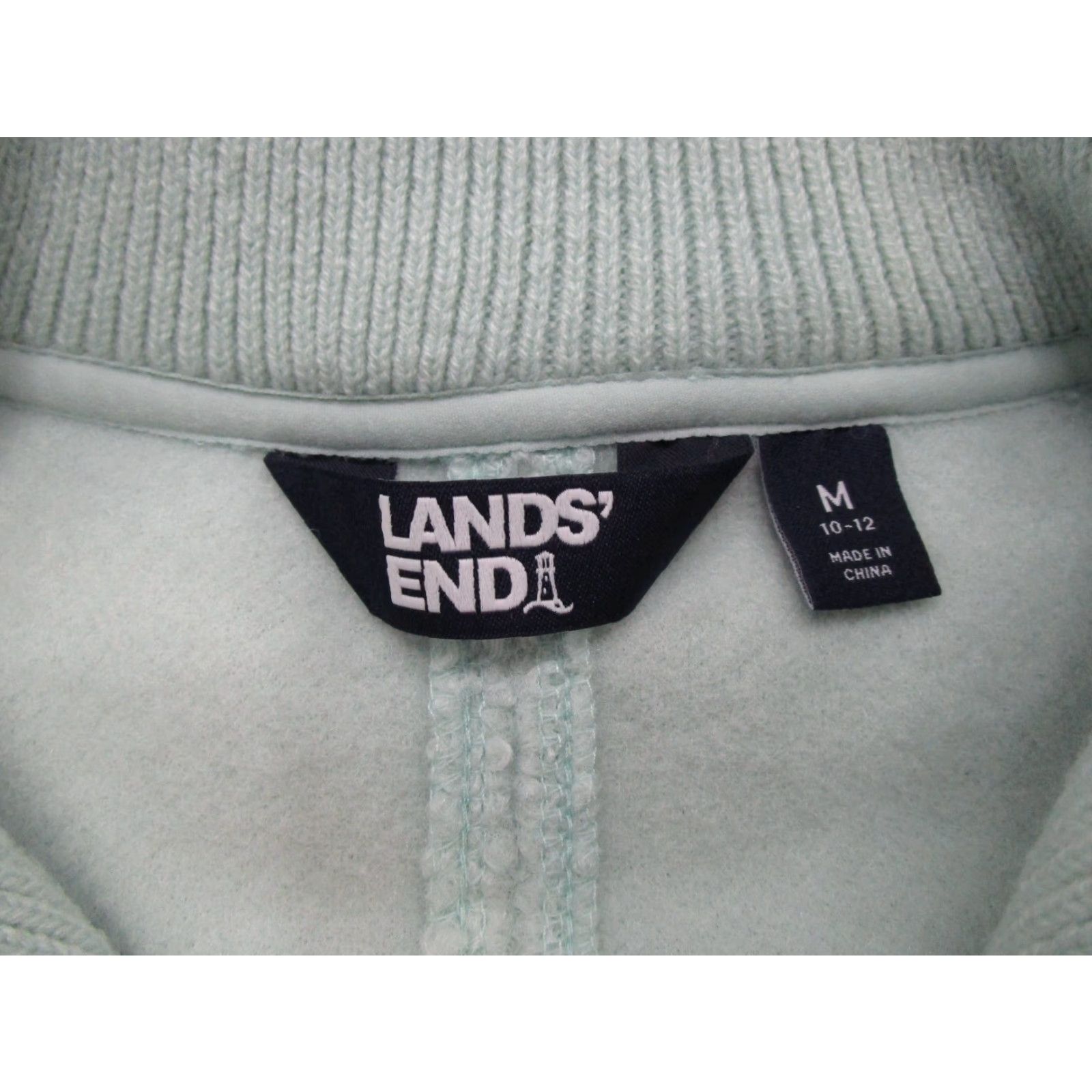 Lands' End Lands' End Women’s Light Blue Sherpa Pullover 1/4 Zip Mock Neck Size M Pullover Shirt Womens Pullover 1/4 Zip Mock Neck Blue 90s Outdoor Activewear Size M / US 6-8 / IT 42-44 - 2 Thumbnail