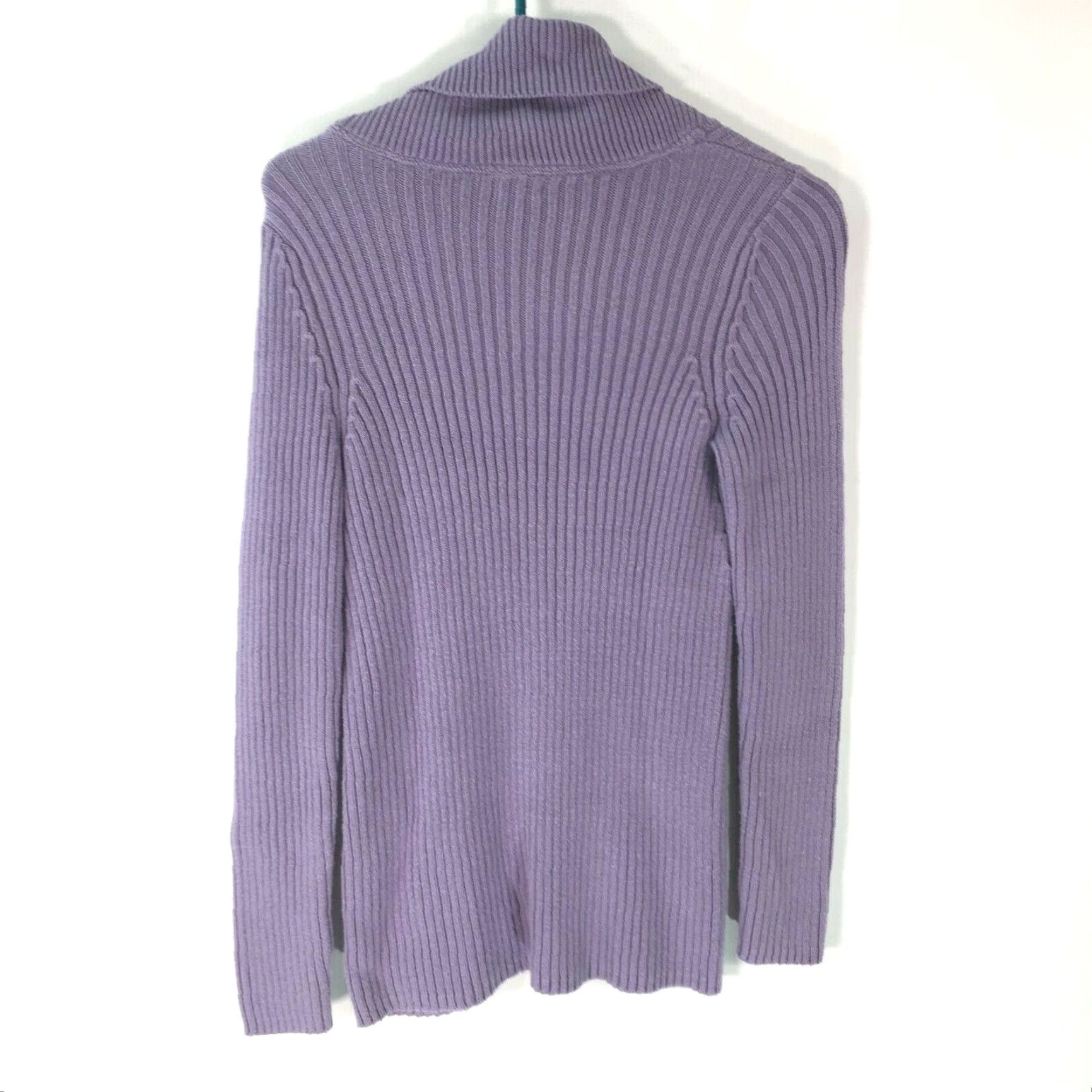 Vintage Sonoma Womens Sweater Turtle Neck Long Sleeve Ribbed Purple Pullover Size Medium Size M / US 6-8 / IT 42-44 - 2 Thumbnail