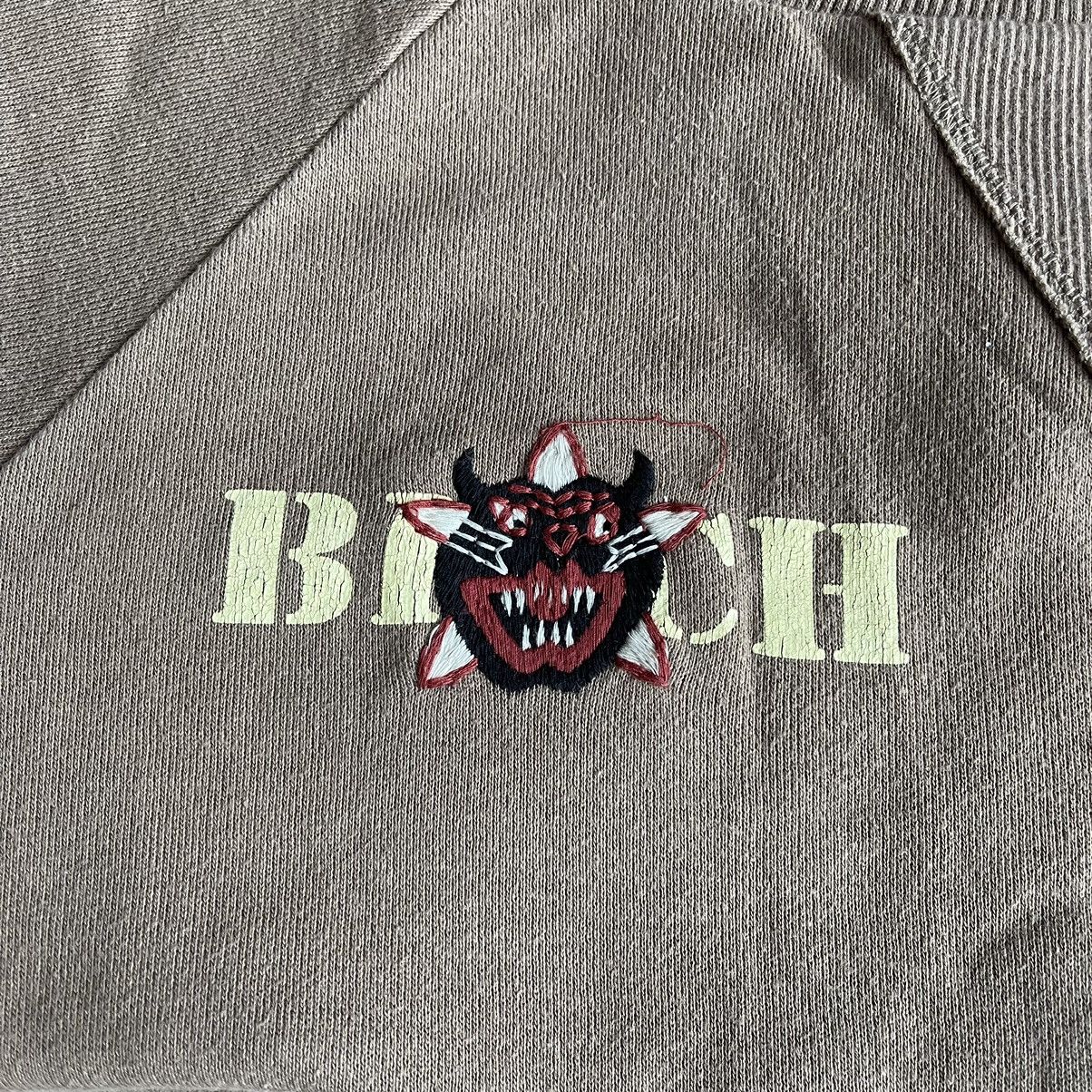 Japanese Brand Led Rechwe Bi*ch Monster Embroidery Pocket Sweatshirt Size US L / EU 52-54 / 3 - 2 Thumbnail