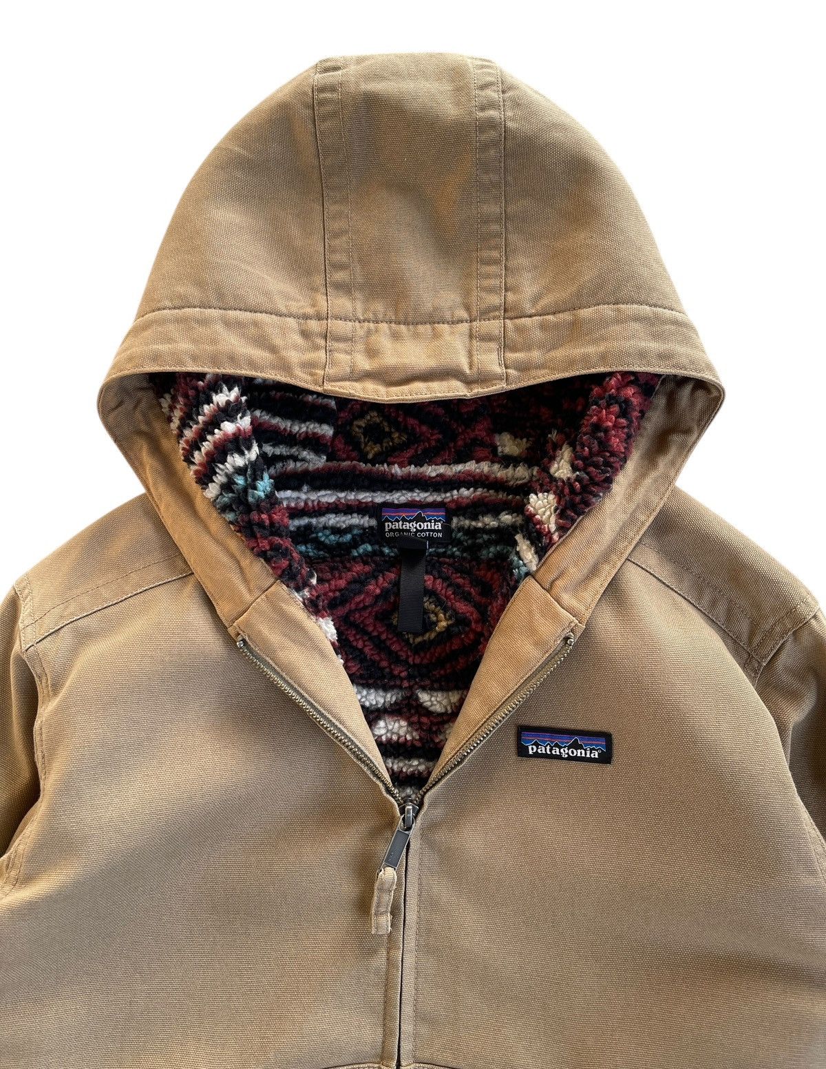 Patagonia Canvas Lined Sherpa Hoodie