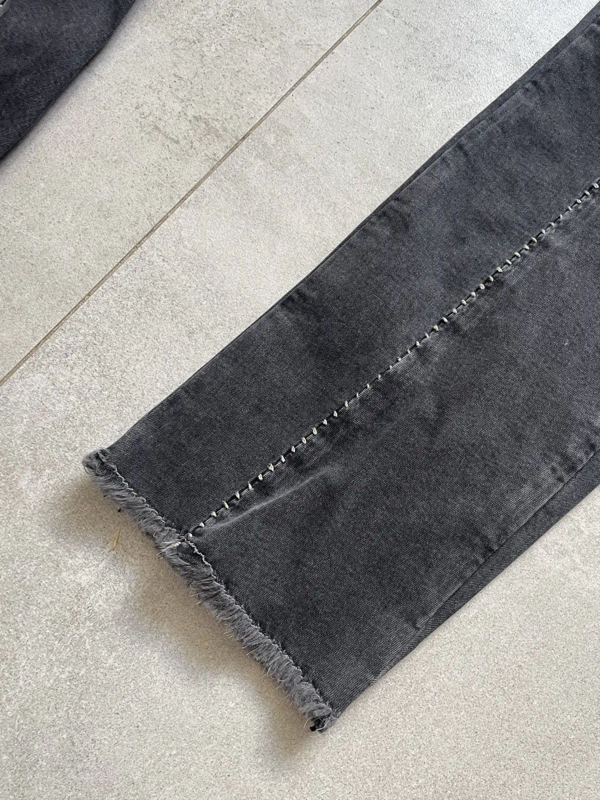 Thom Krom THOM KROM GREY MT62 DROPPED CROTCH RICK OWENS TYPE PANTS Size US 32 / EU 48 - 3 Thumbnail