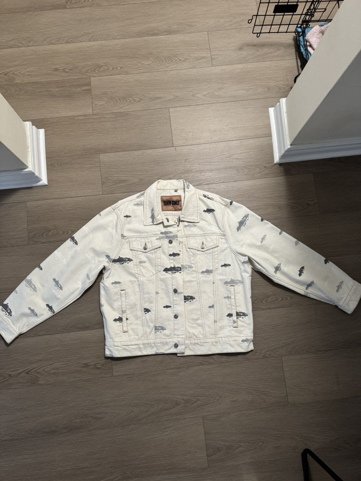 Corteiz Corteiz CRTZ RTW ALCATRAZ Pattern Denim Jacket Size US L / EU 52-54 / 3 - 5 Thumbnail