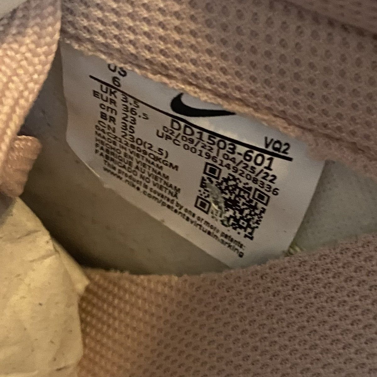 Nike Nike Dunk Low Pink Oxford Rose Athleisure DD1503-601 6 NEW Size US 6 / IT 36 - 6 Thumbnail