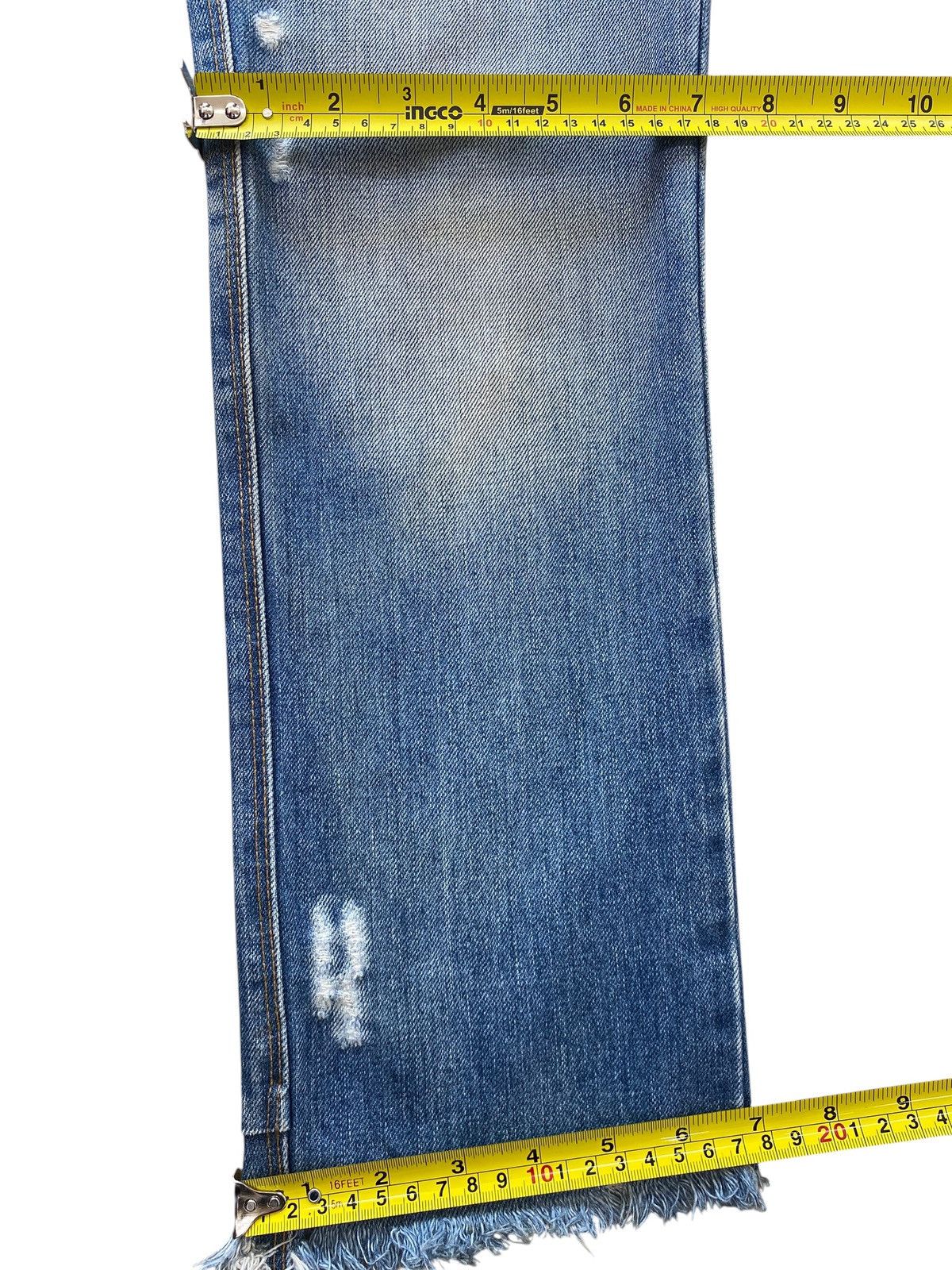 Ksubi Ksubi Faded Wash Distressed Style Hairy Leg Size US 28 / EU 44 - 9 Thumbnail
