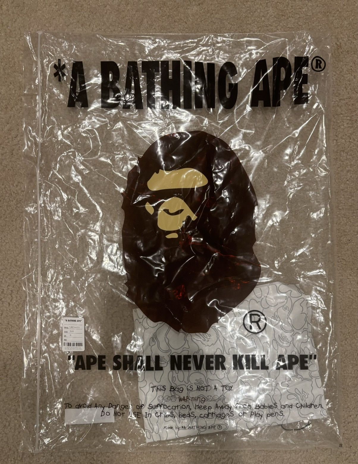 Bape DENIM MONOGRAM PUFFER DOWN JACKET Size US XL / EU 56 / 4 - 10 Thumbnail