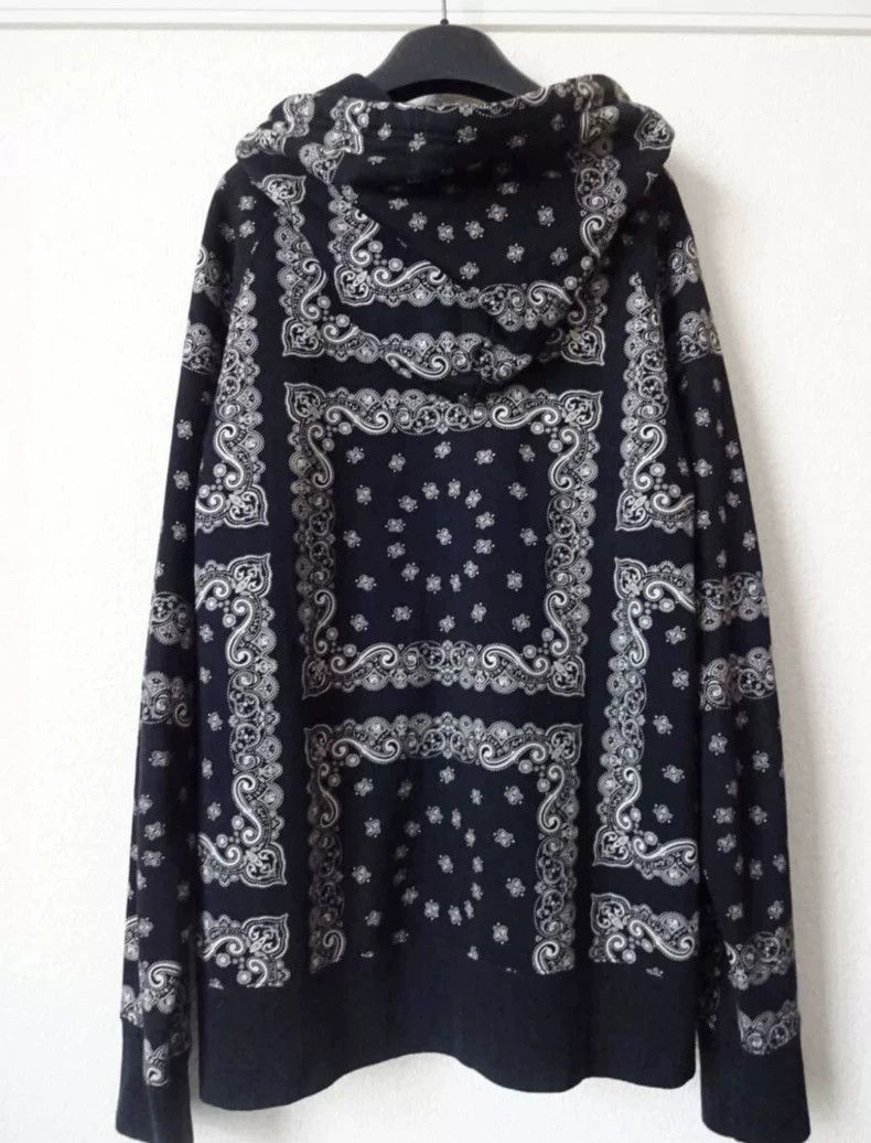 Number (N)ine Number (N)ine Black cashew flower hooded sweatshirt 2502-Ne Size US S / EU 44-46 / 1 - 2 Thumbnail