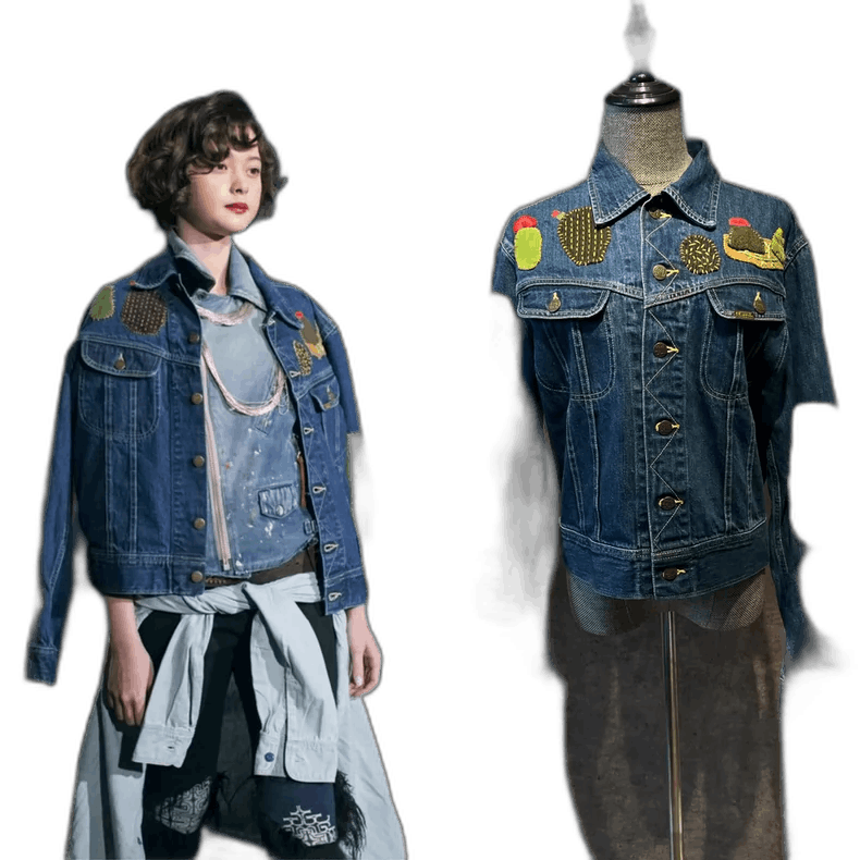 Kapital kapital embroidered denim jacket for women Size US M / EU 48-50 / 2 - 1 Thumbnail