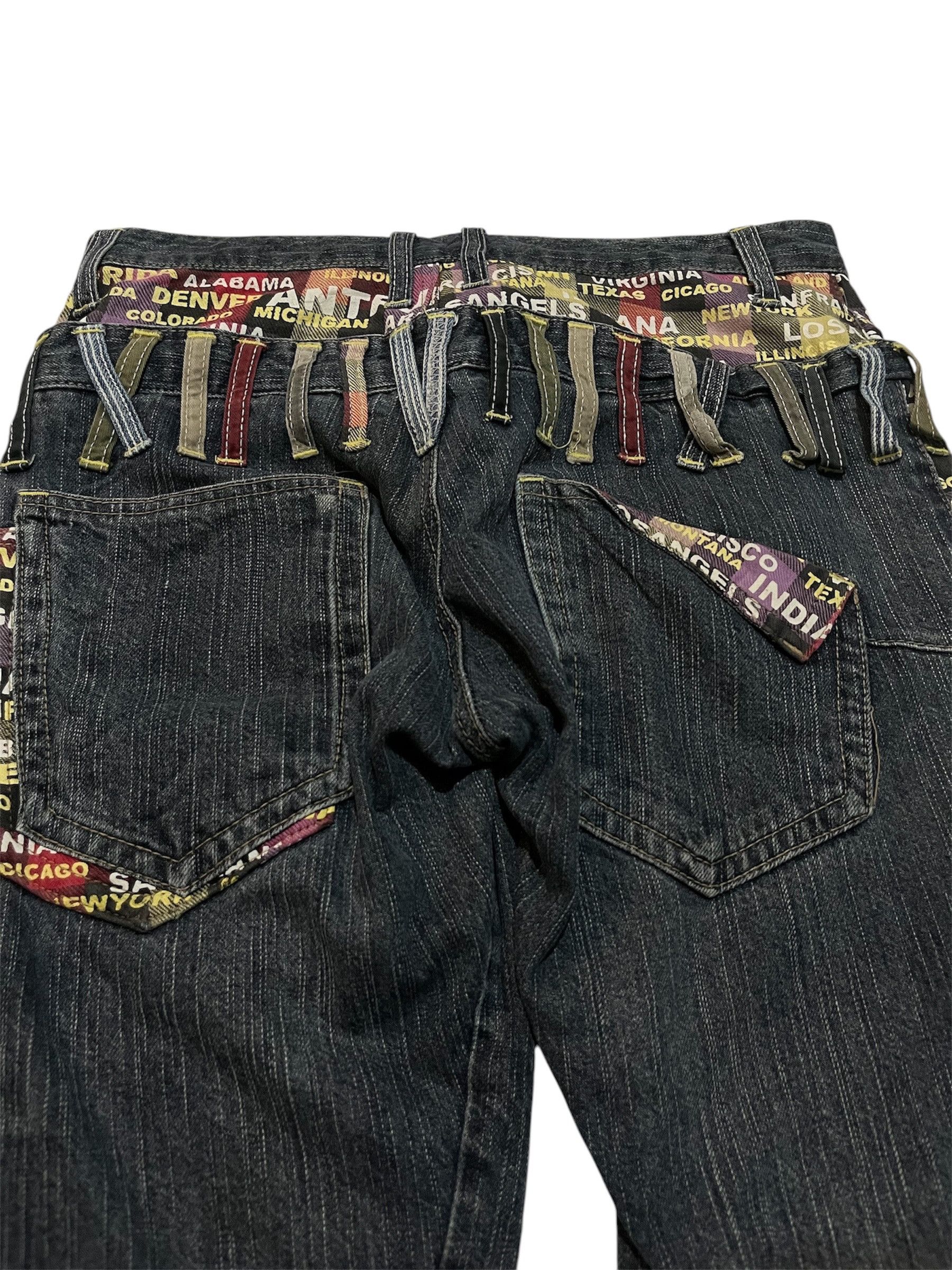 Hysteric Glamour × If Six Was Nine × Japanese Brand Anfui Japanese Brand Double Waist Roll Up Denim Jeans Size US 30 / EU 46 - 7 Thumbnail