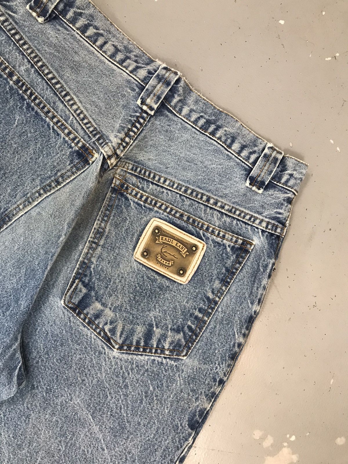 Karl Kani × Vintage Vintage Karl Kani logo patched skater denim jort Size US 30 / EU 46 - 7 Thumbnail