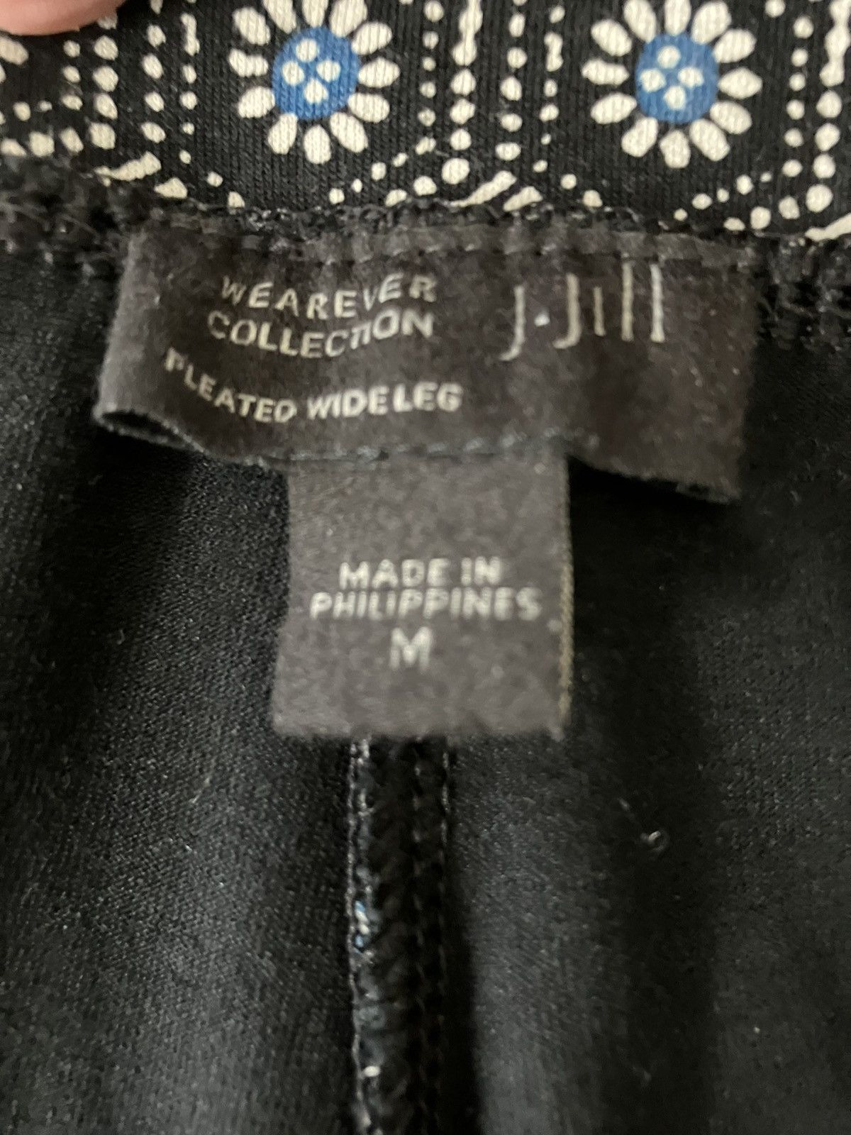 J. Jill J. Jill Wearever Palazzo Boho Floral Wide Leg Pants Size 32" / US 10 / IT 46 - 2 Thumbnail