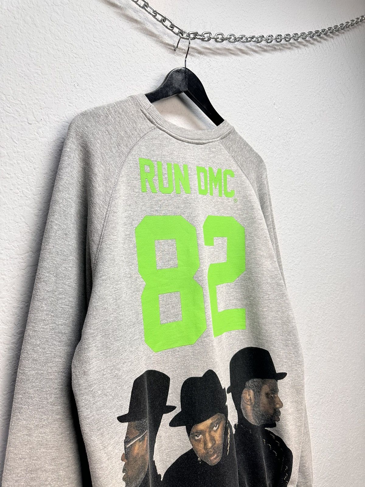 RUN DMC Vintage Run DMC Grey Graphic Sweatshirt Size L Size US L / EU 52-54 / 3 - 10 Thumbnail