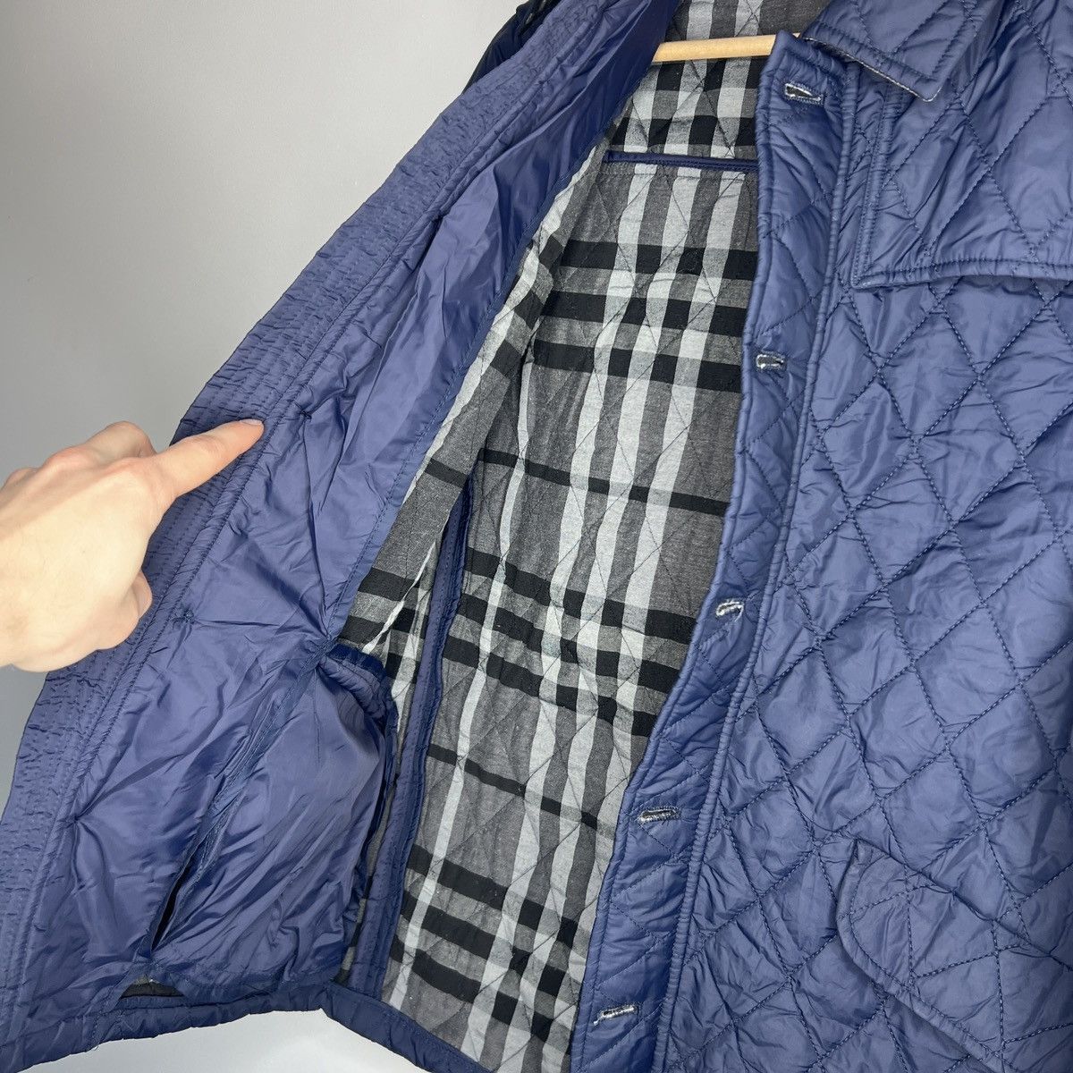 Burberry × Designer BURBERRY LONDON QUILTED JACKET COAT NAVY Size M / US 6-8 / IT 42-44 - 5 Thumbnail