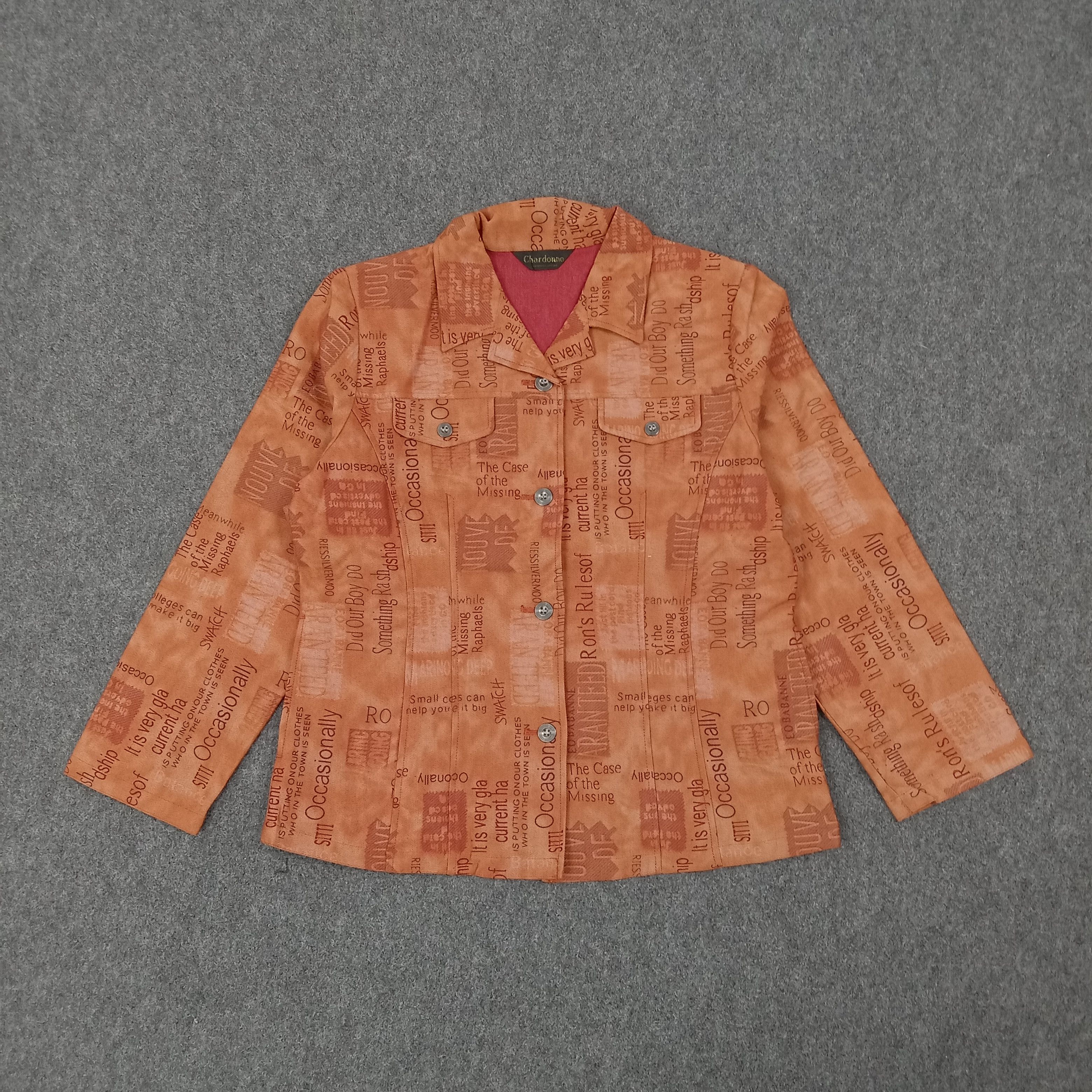 Chardonne Full Print Button Up Jacket C264N13