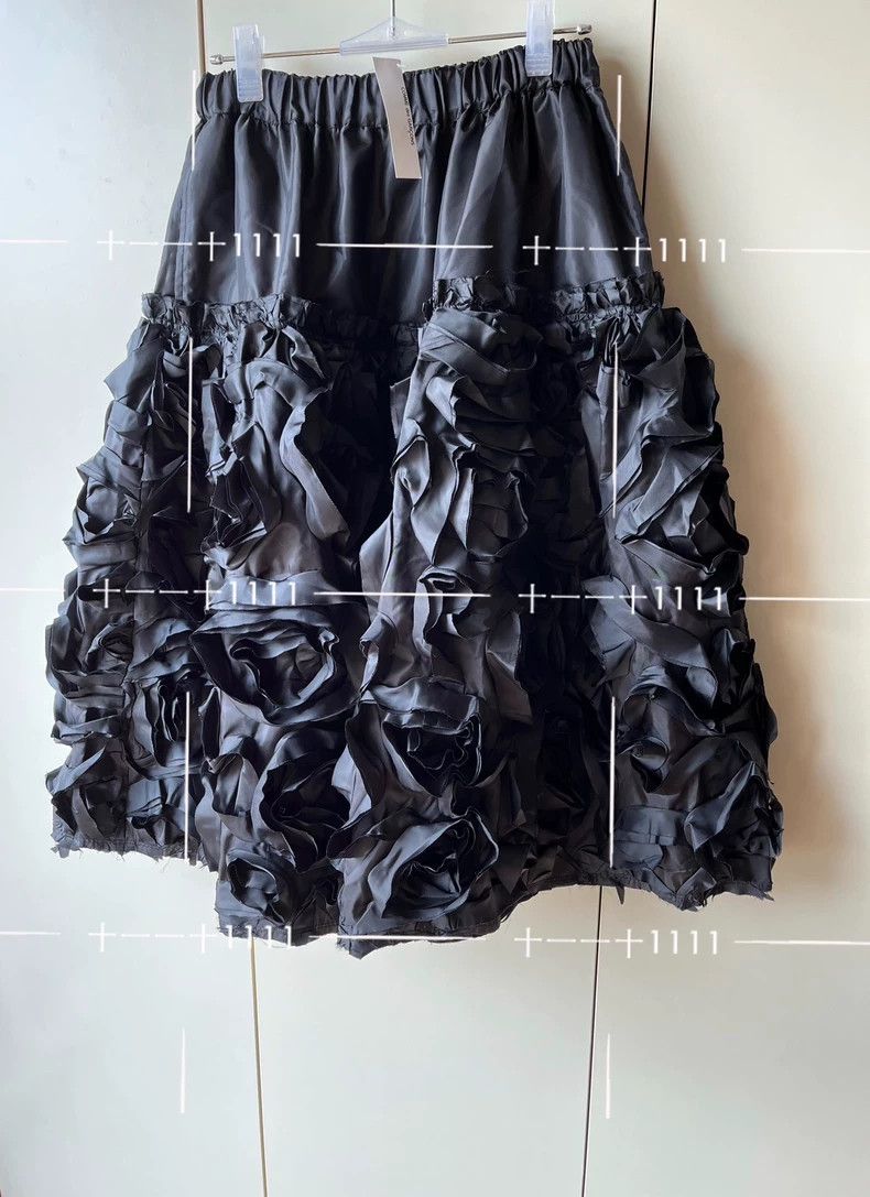 Comme des Garcons Comme Des Garcons size S Polyester rose flower skirt Size 24" / US 00 / IT 34 - 5 Thumbnail