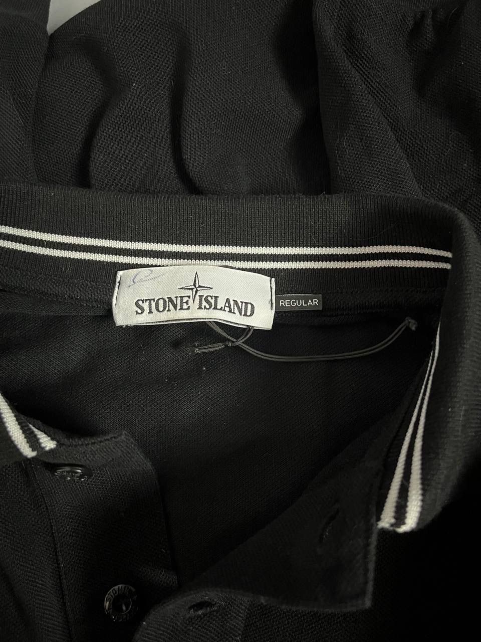Stone Island Stone Island Polo Long Sleeve Black Program Patch Size US L / EU 52-54 / 3 - 9 Thumbnail
