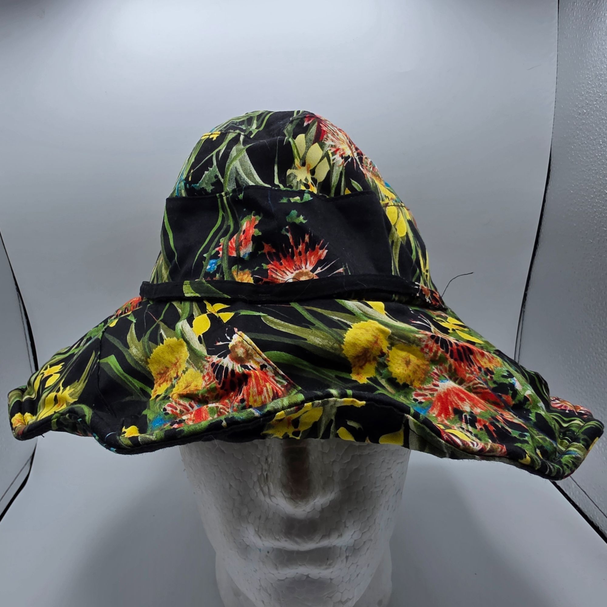 Vince Camuto Vince Camuto Womens Sun Hat Floral Design Floppy Stylish Bea Size ONE SIZE - 1 Thumbnail