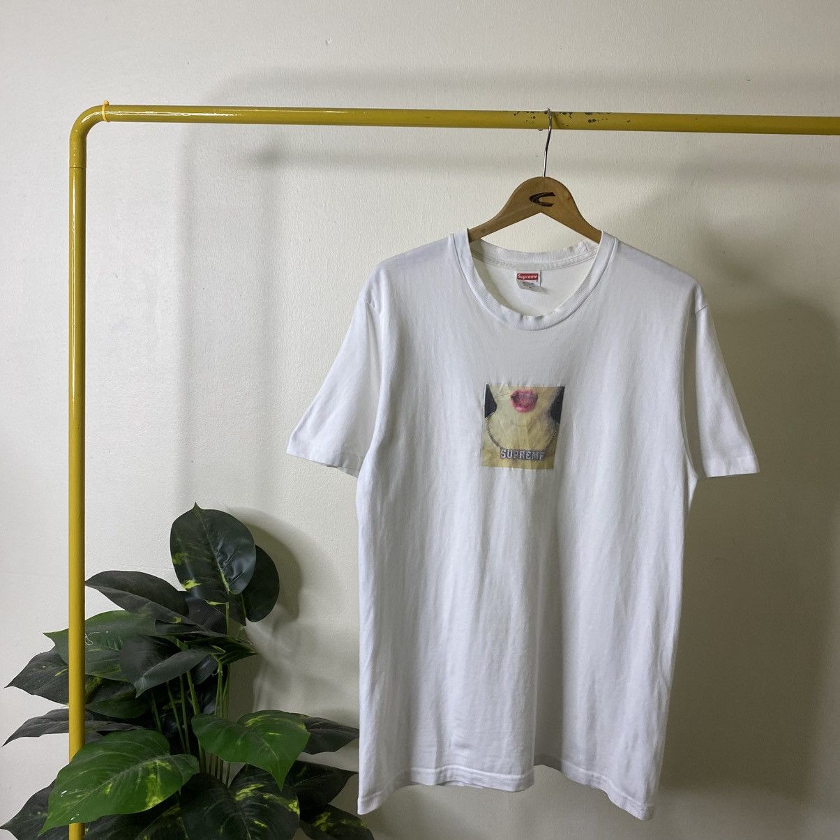 Supreme L Supreme Lollipop tee Tshirt white Candy tongue