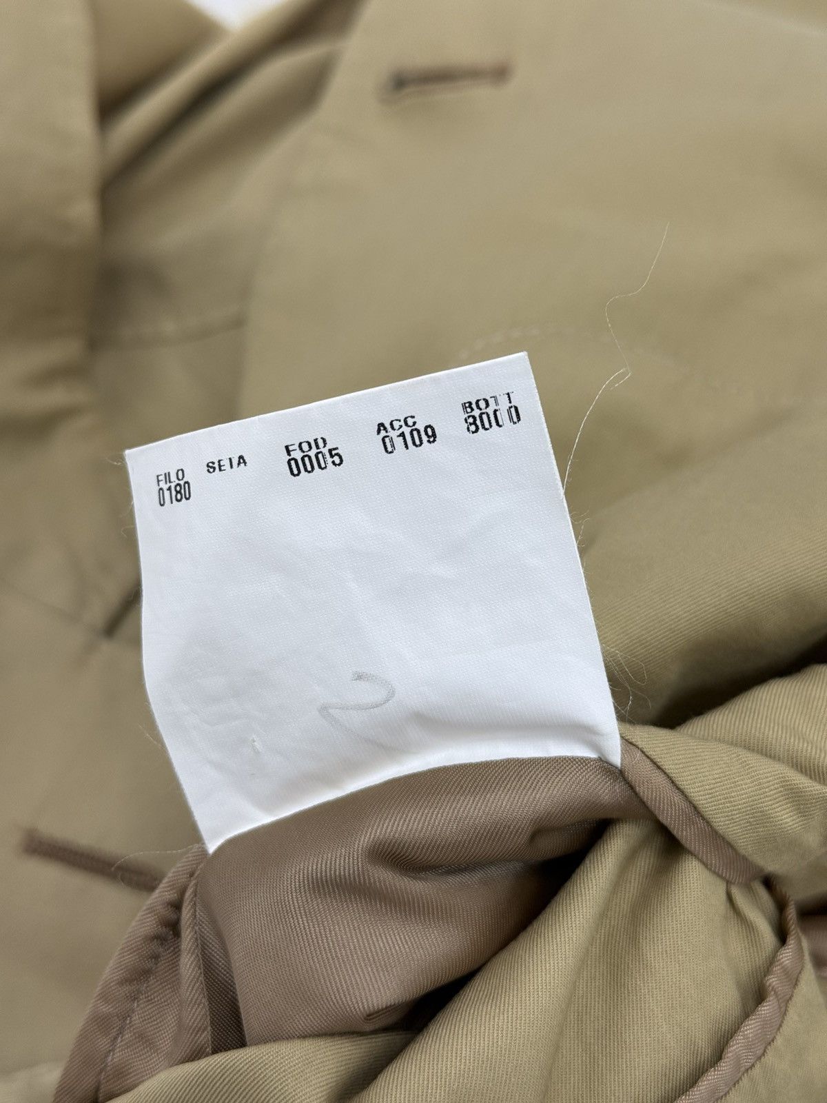 Caruso Raffaele Caruso Cotton Olive Khaki 2 Piece Suit Size EUR 48 Size 38R - 10 Thumbnail