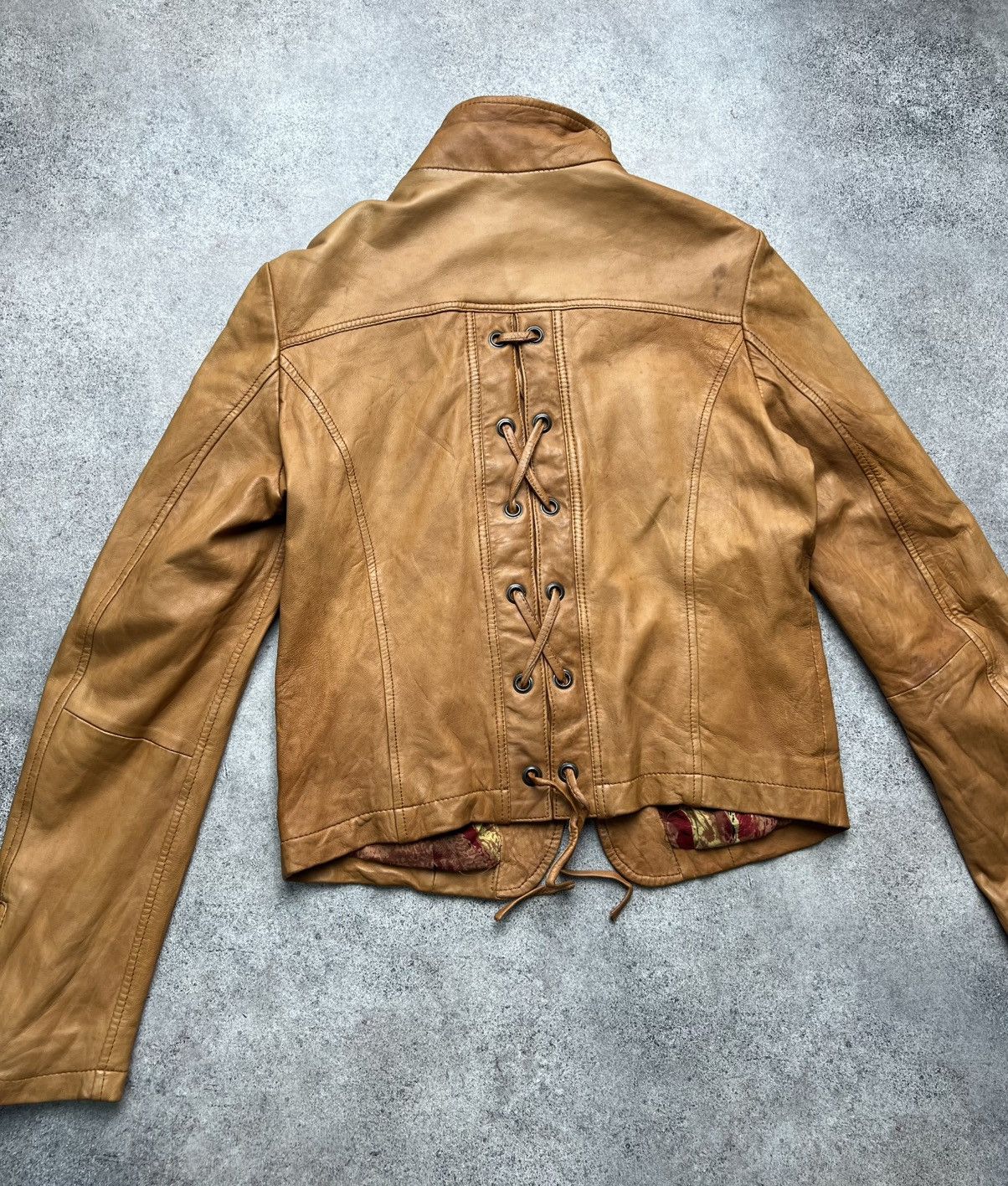 Just Cavalli Just Cavalli vintage boho leather biker jacket with stripes Size S / US 4 / IT 40 - 10 Thumbnail