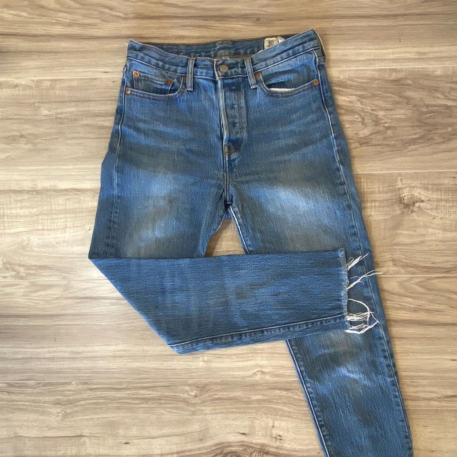 Levi's Levi's White Oak Cone Denim High-Rise Button Fly - 28 Size 28" / US 6 / IT 42 - 2 Thumbnail