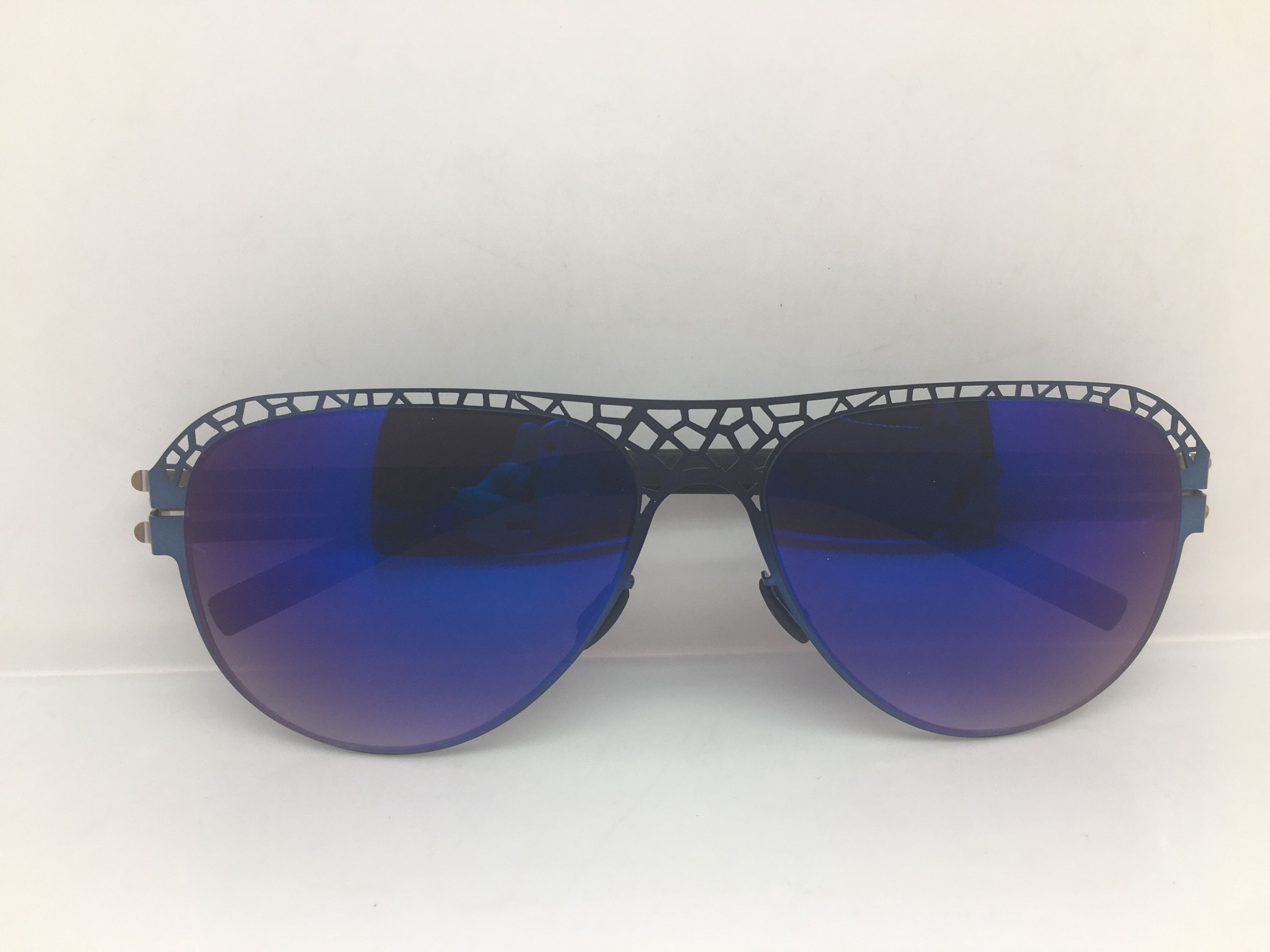 Other BVANQ Navy Blue Alloy Aviator Sunglasses Frame Size ONE SIZE - 7 Thumbnail