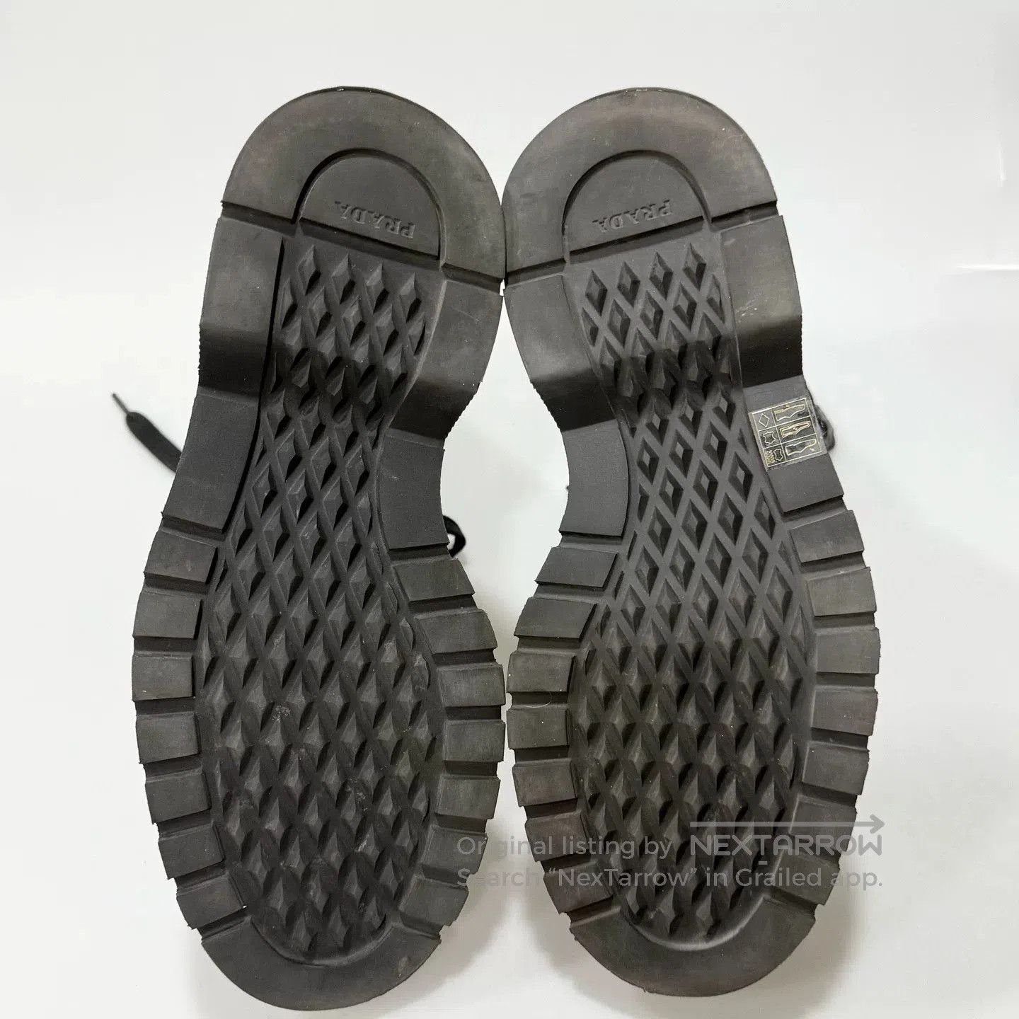 Prada Prada Black Iron Triangle Logo Martin Boots. Size US 7 / IT 37 - 6 Thumbnail