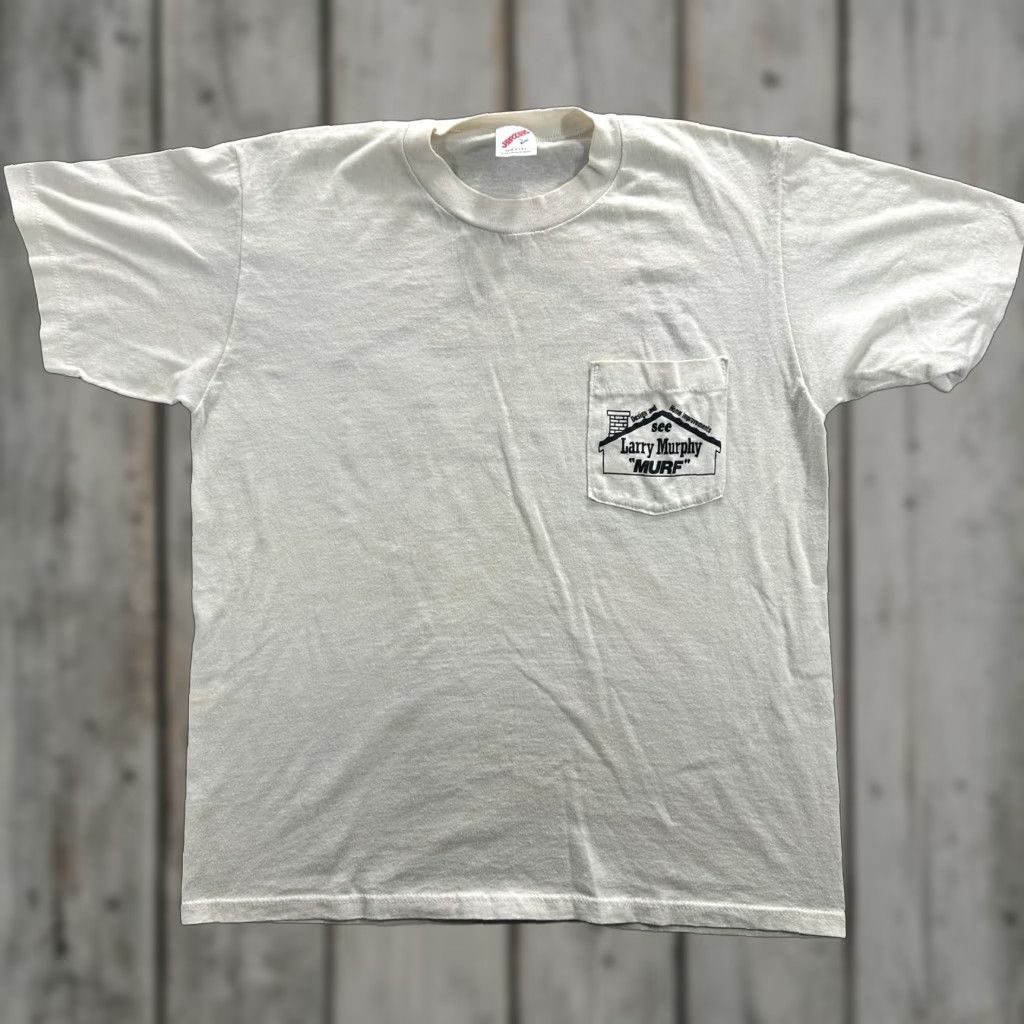 Jerzees VINTAGE Larry Murphy Shirt Mens Large Pocket Tee Home Improvement Promo 90s USA Size US L / EU 52-54 / 3 - 1 Thumbnail