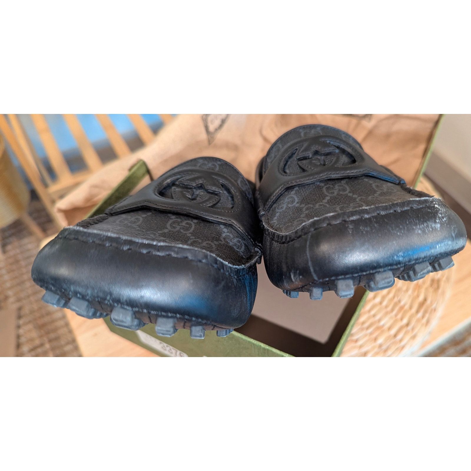 Gucci Gucci GG Supreme Interlocking G Driver Loafers Size US 14 / EU 47 - 4 Thumbnail
