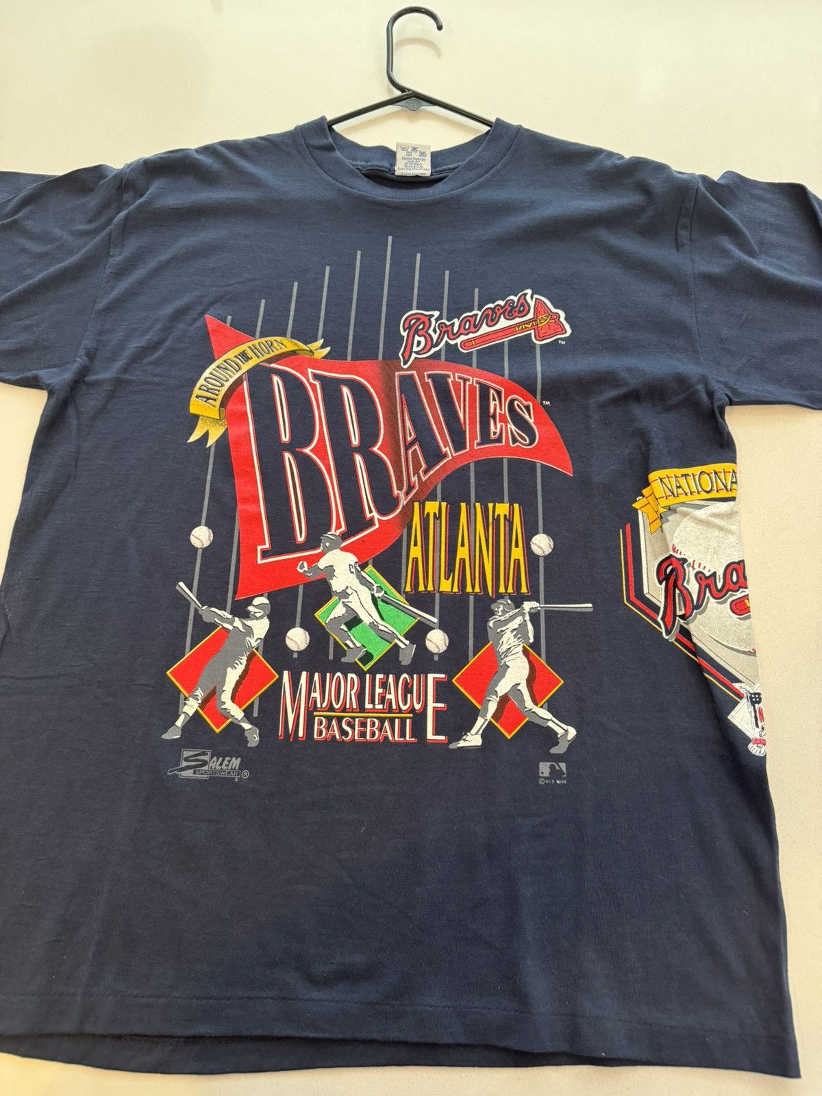 Vintage Vintage 1992 Atlanta Braves Salem AOP Wrap Around Size US XL / EU 56 / 4 - 3 Thumbnail