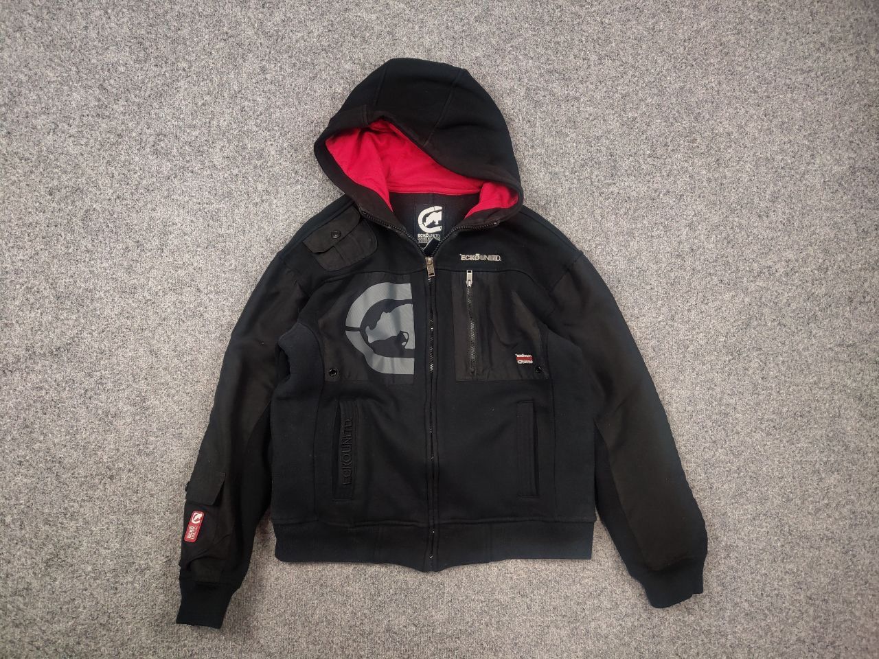 Ecko Unltd. Vintage Ecko Unltd Big Logo Baggy Hip Hop Zip Hoodie Rap Y2K Size US S / EU 44-46 / 1 - 2 Thumbnail